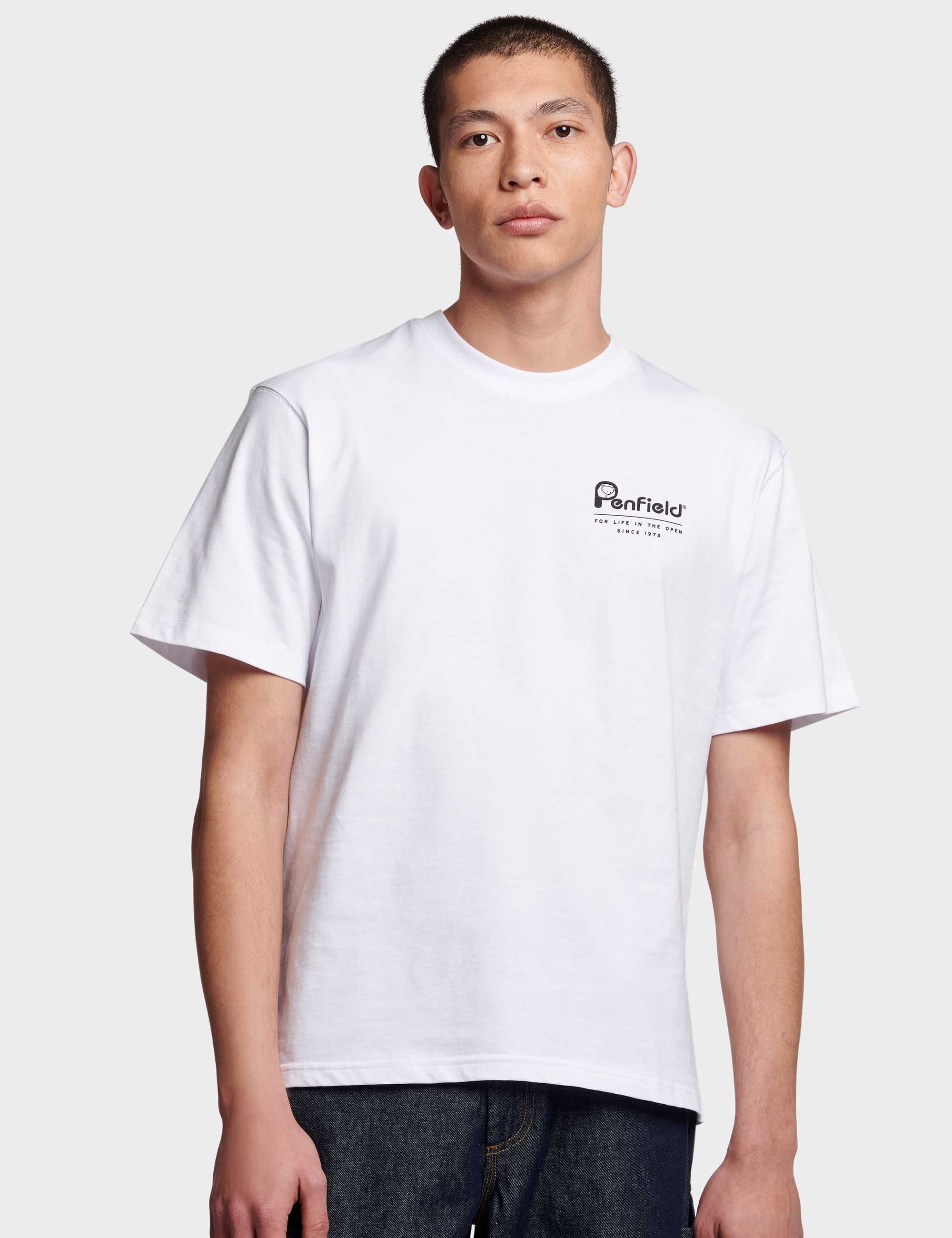 Valley Back Print T-Shirt - White - Image 2