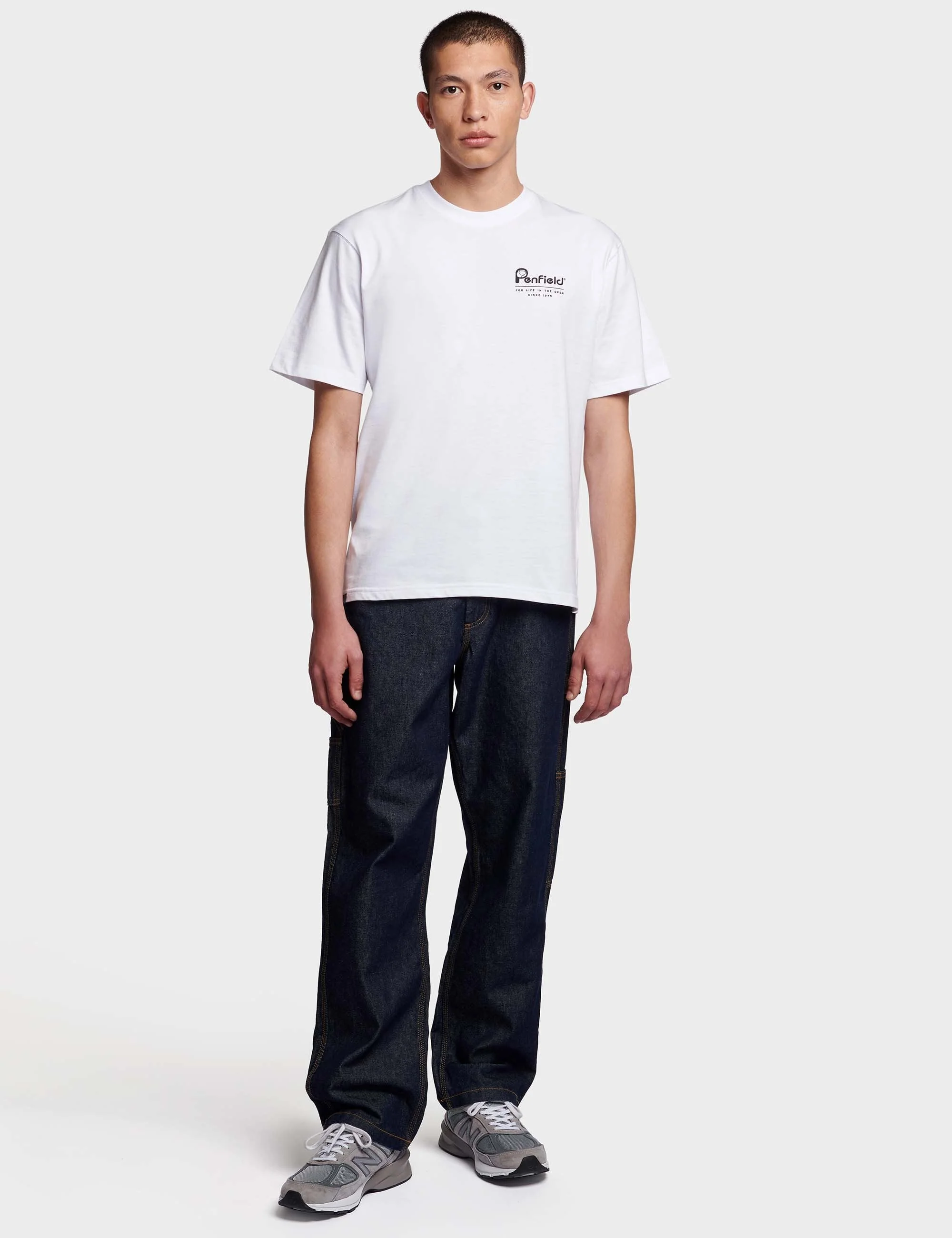 Valley Back Print T-Shirt - White - Image 5