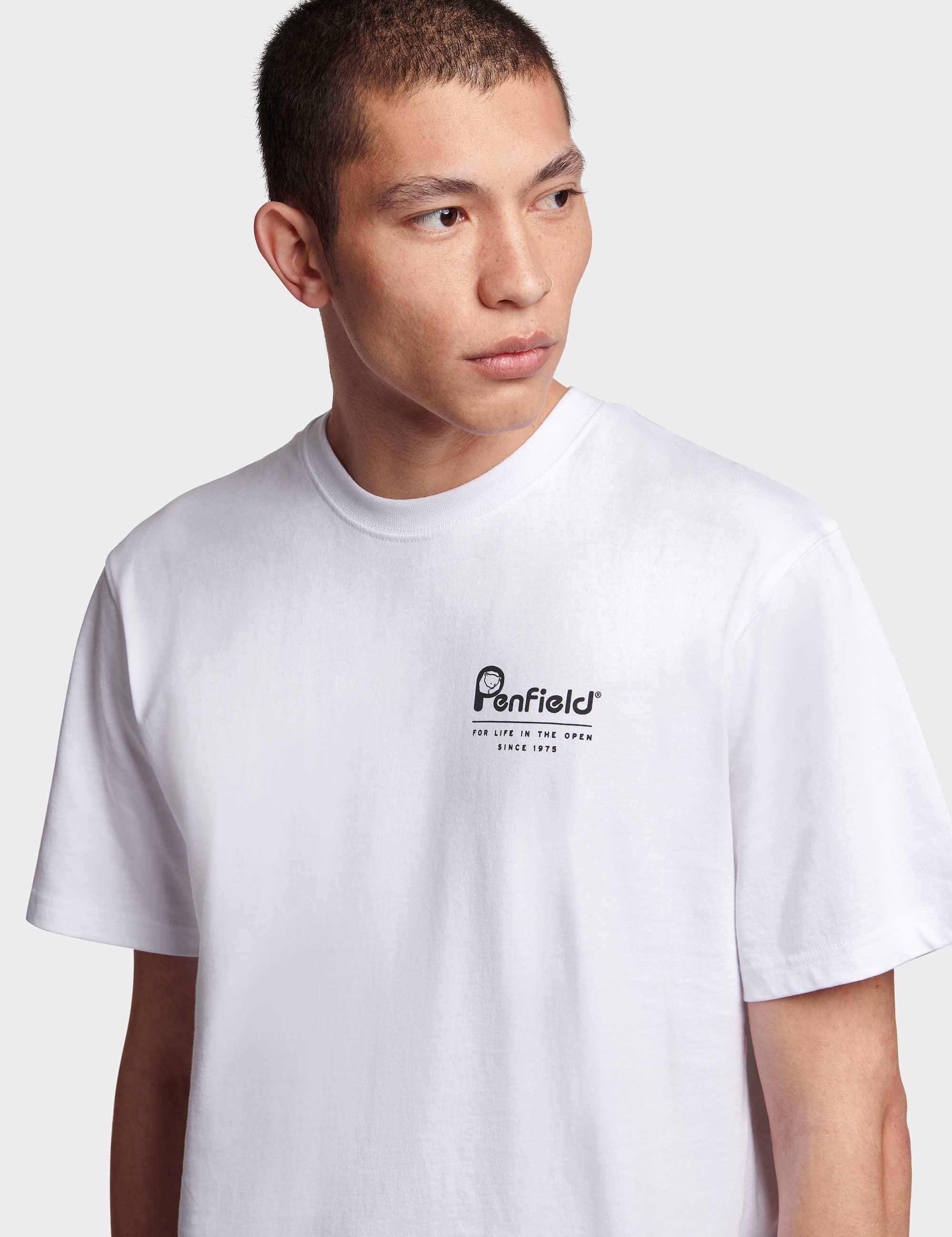 Valley Back Print T-Shirt - White - Image 6