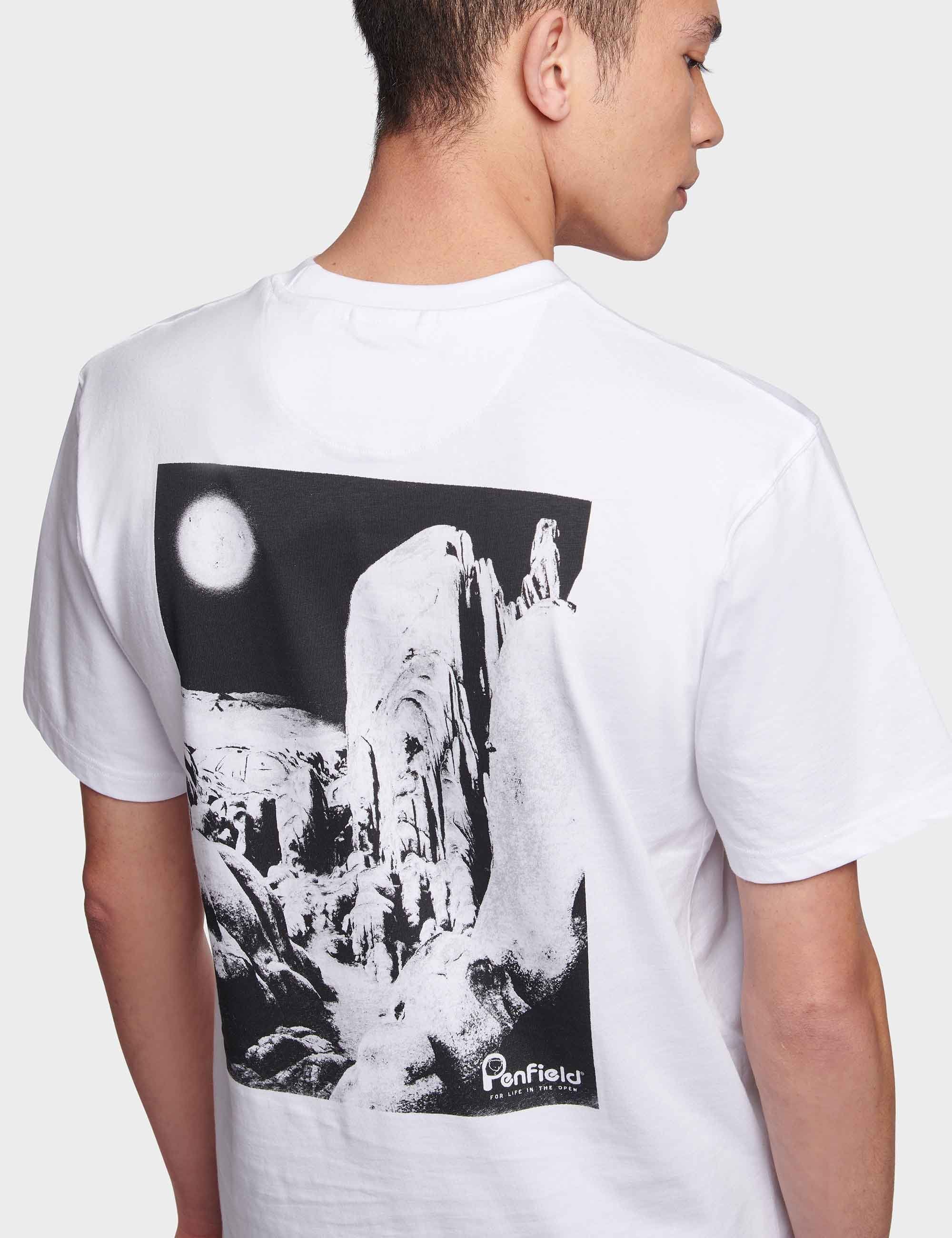Valley Back Print T-Shirt - White - Image 7