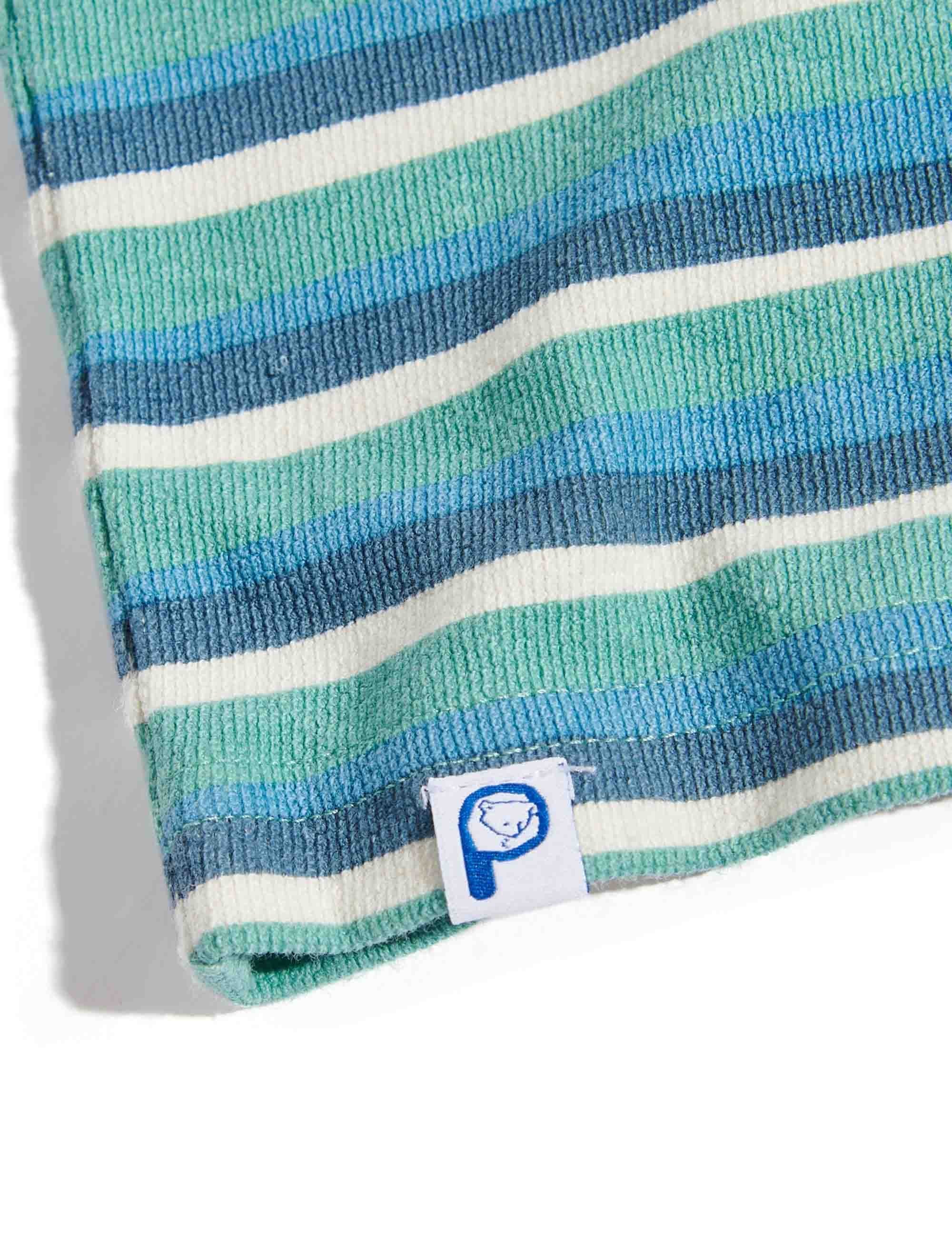 Wave Textured Stripe T-Shirt - Dusty Turquoise - Image 3