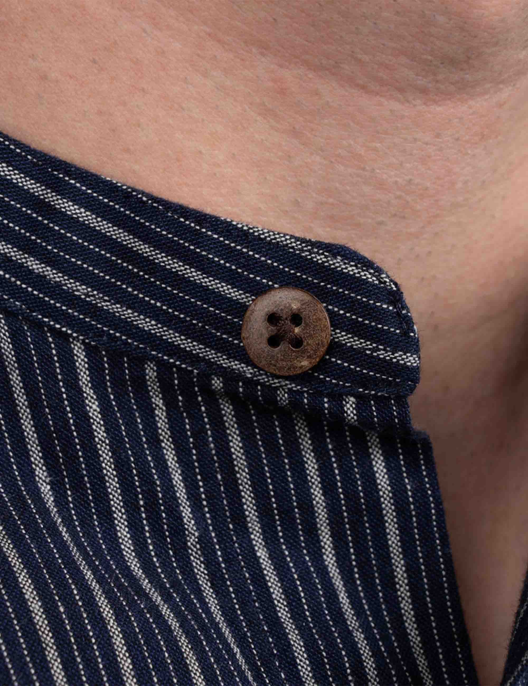 1923 Buccanoy Grandfather Shirt - Beaumont Blue - Image 5