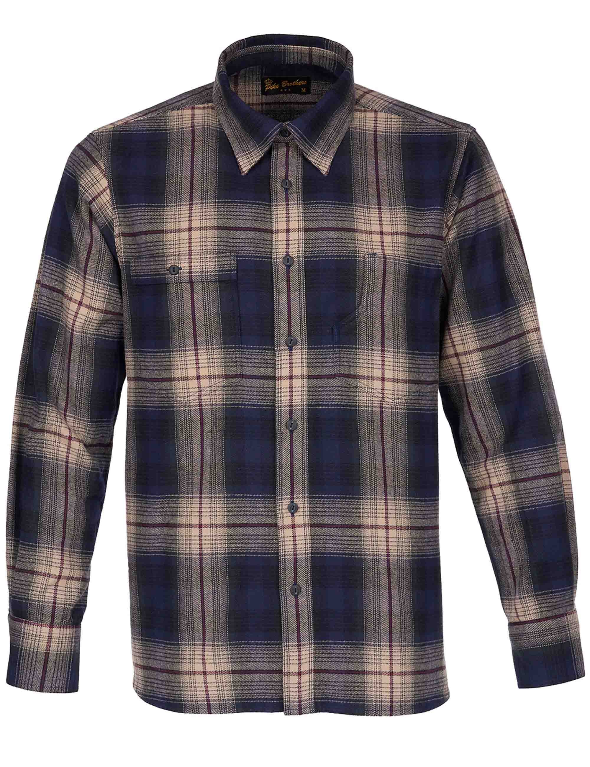 1937 Roamer Shirt - Blue/Beige