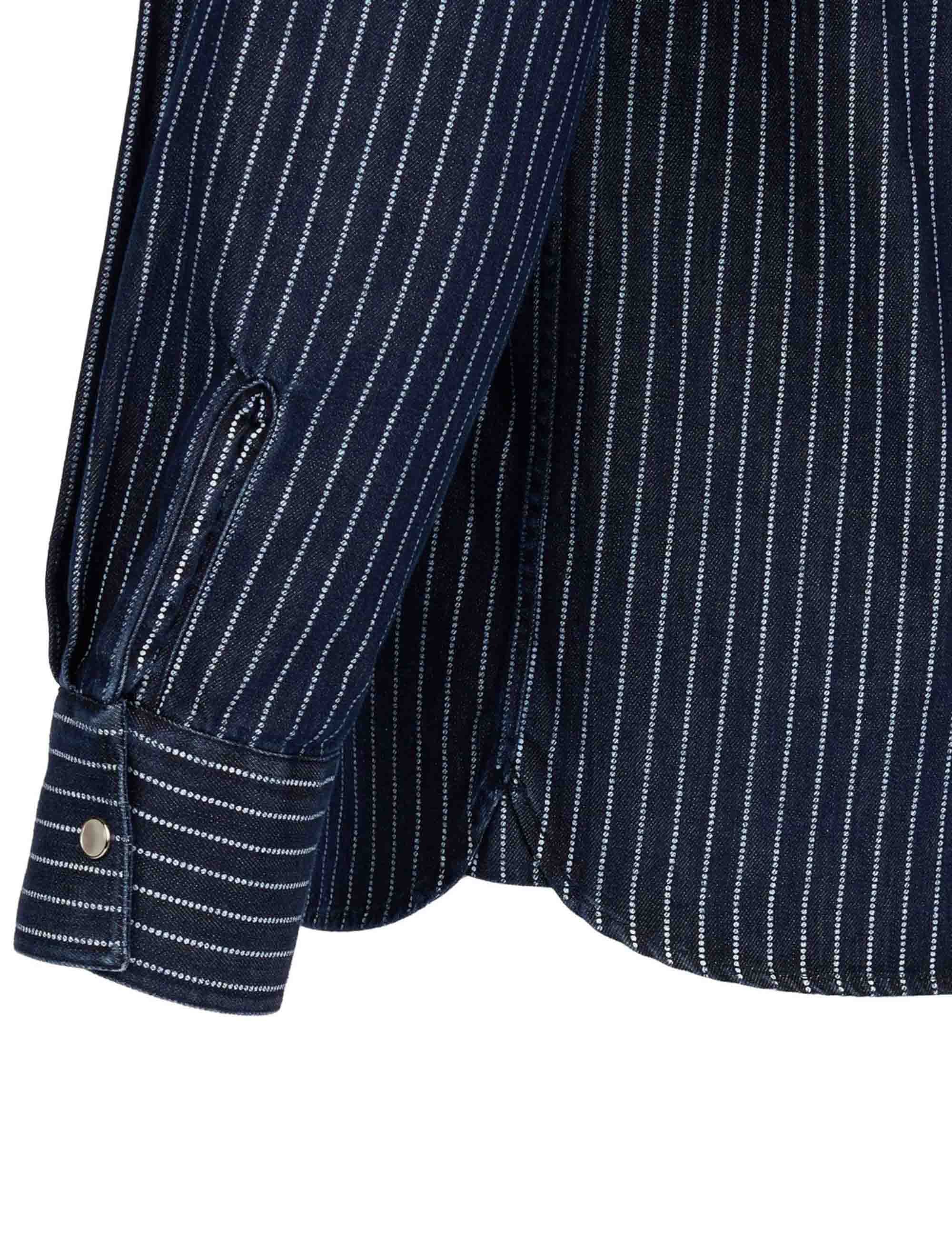1937 Roamer Shirt - Blue Wabash Denim - Image 6