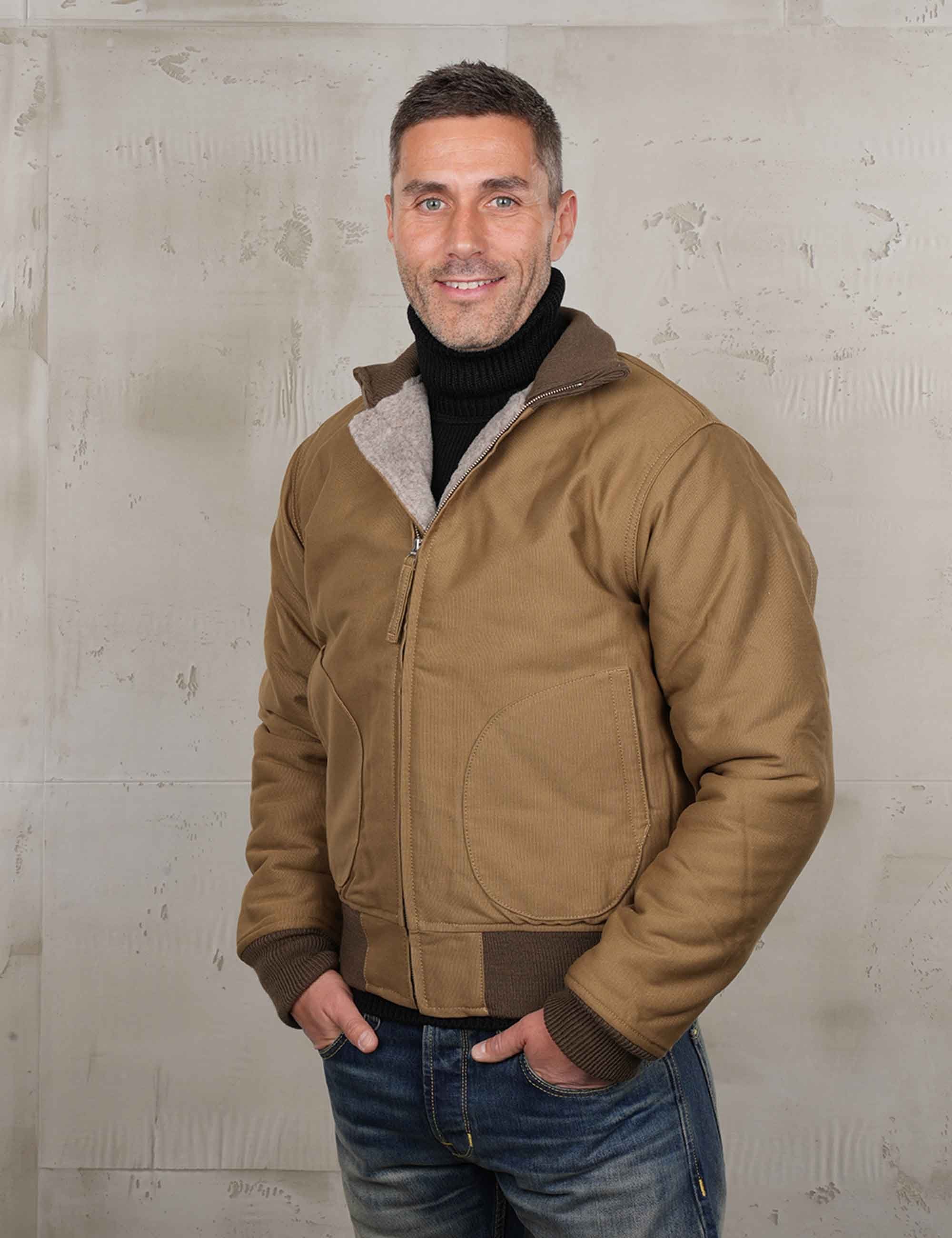 1944 NAF Flight Jacket - Pacific Beige - Image 2