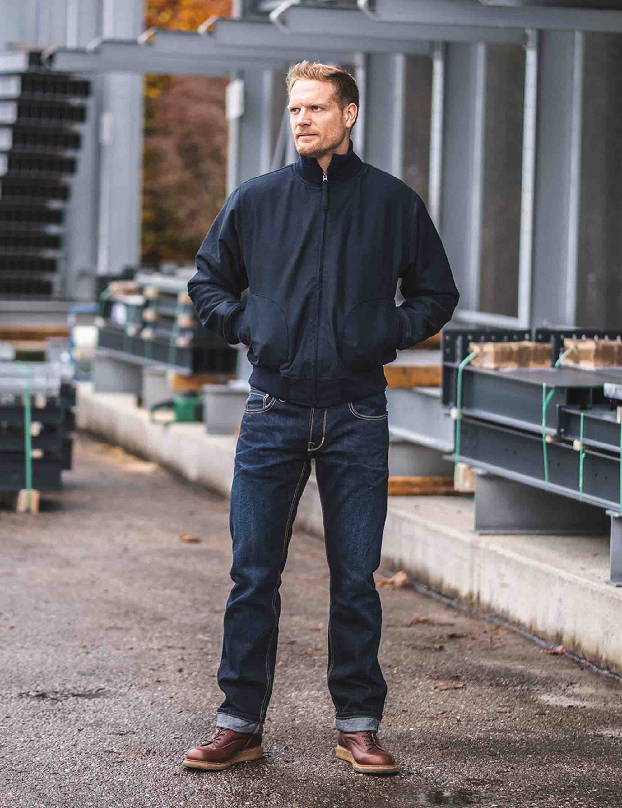 Pike Brothers - 1942 Deck Zip Jacket - Blue - Image 3