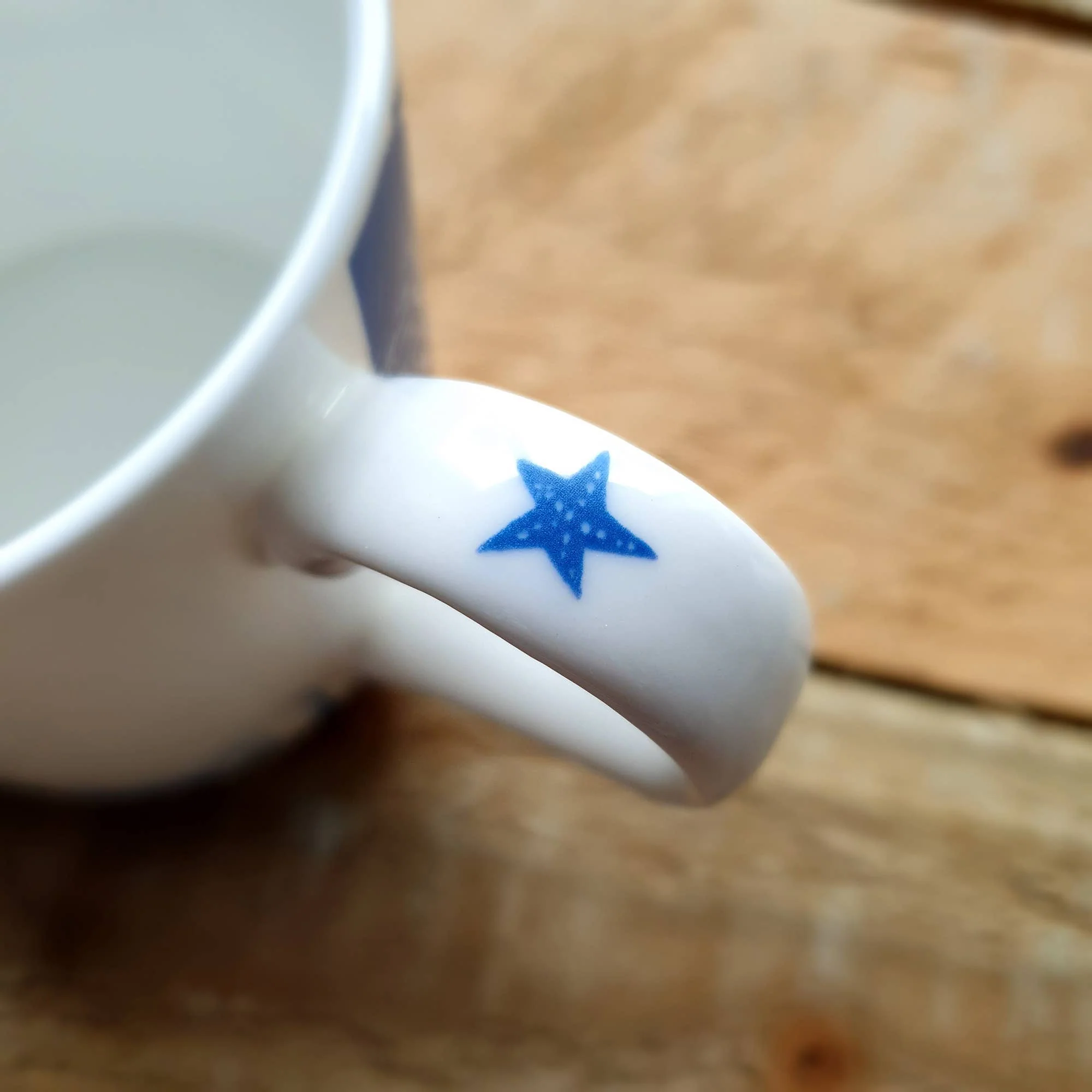 Prawn Star Hand Decorated Bone China Mug - Image 3