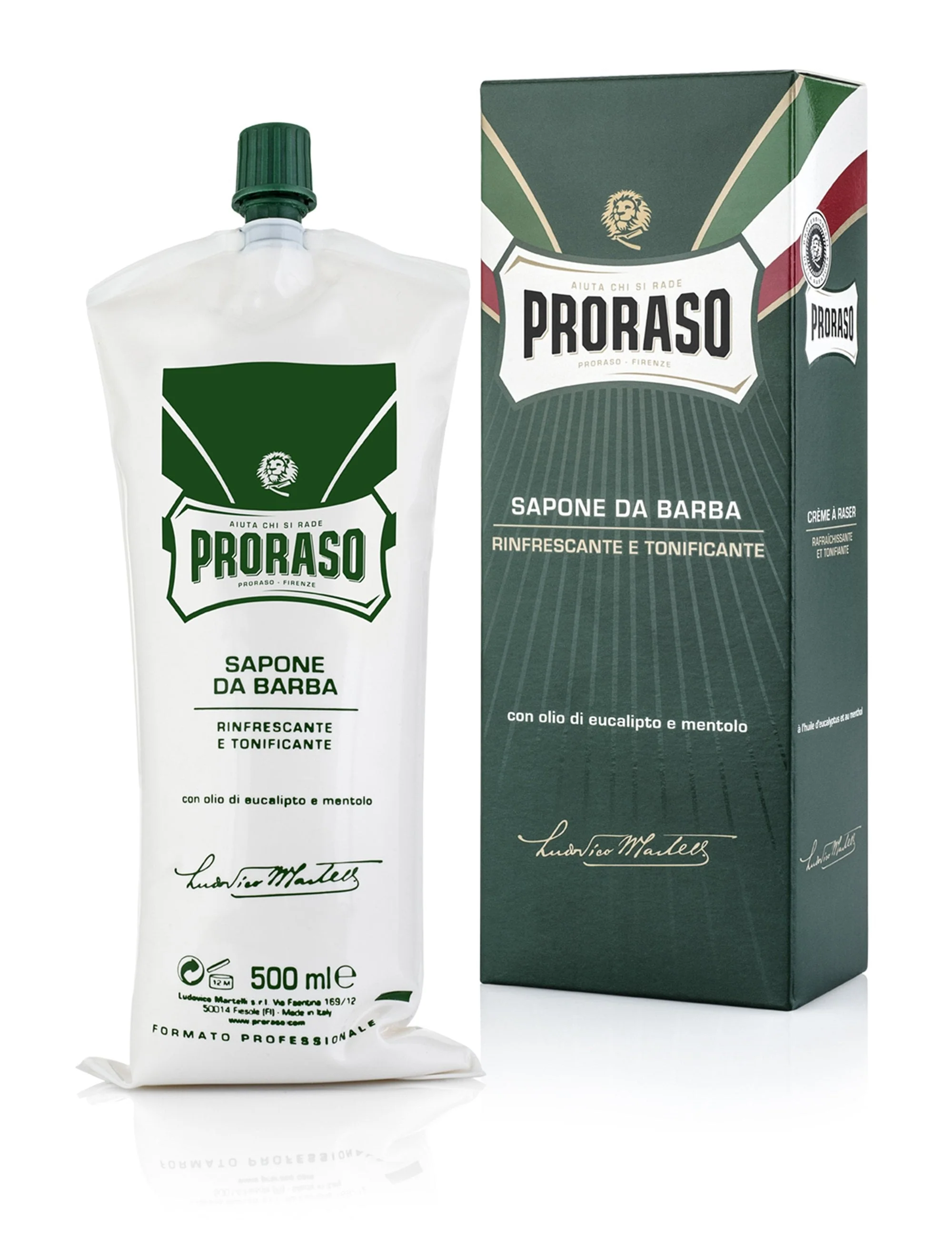 Professional Shaving Cream Tube (500ml) - Refreshing