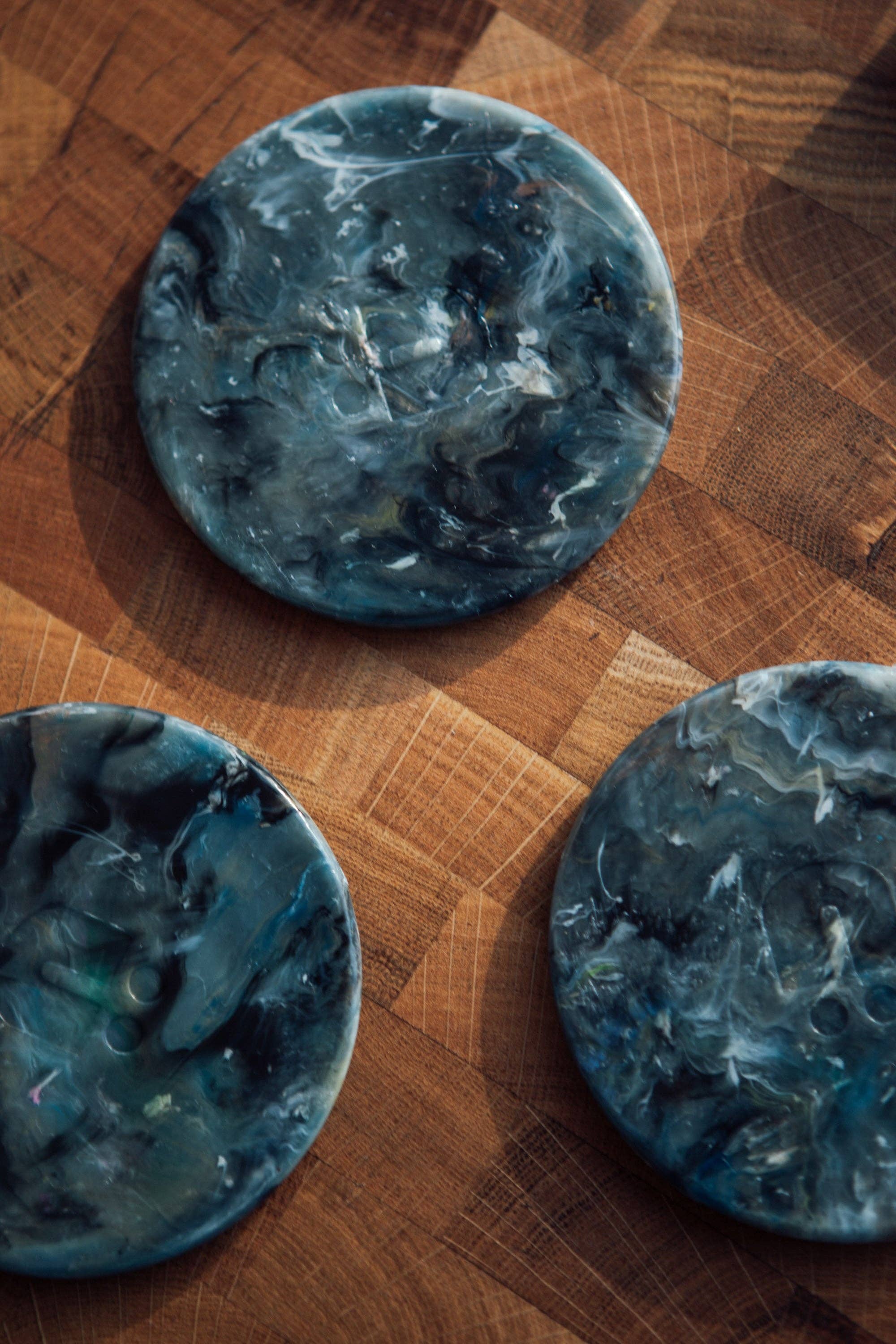 Recycled Plastic Coaster -  'Marble' - Set of 2 - Image 6