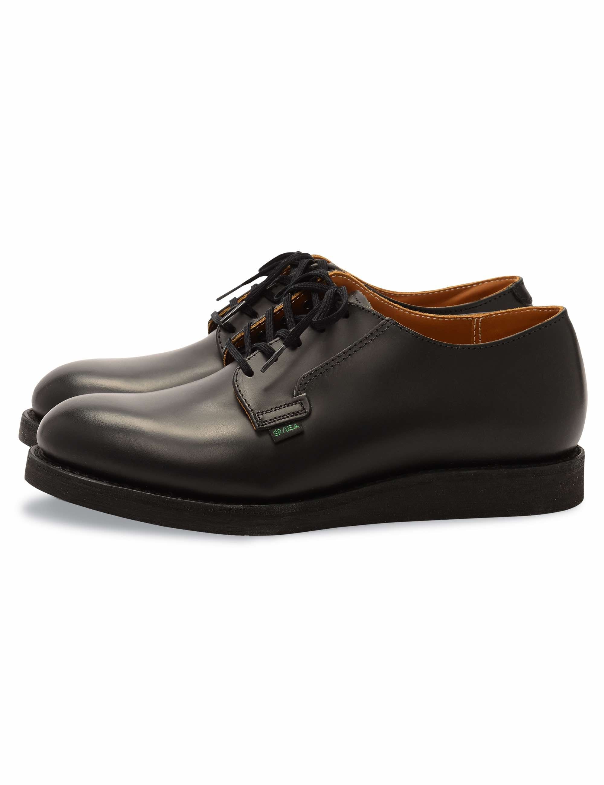 101 Heritage Work Postman Oxford Shoes - Black Chaparral Leather - Image 3