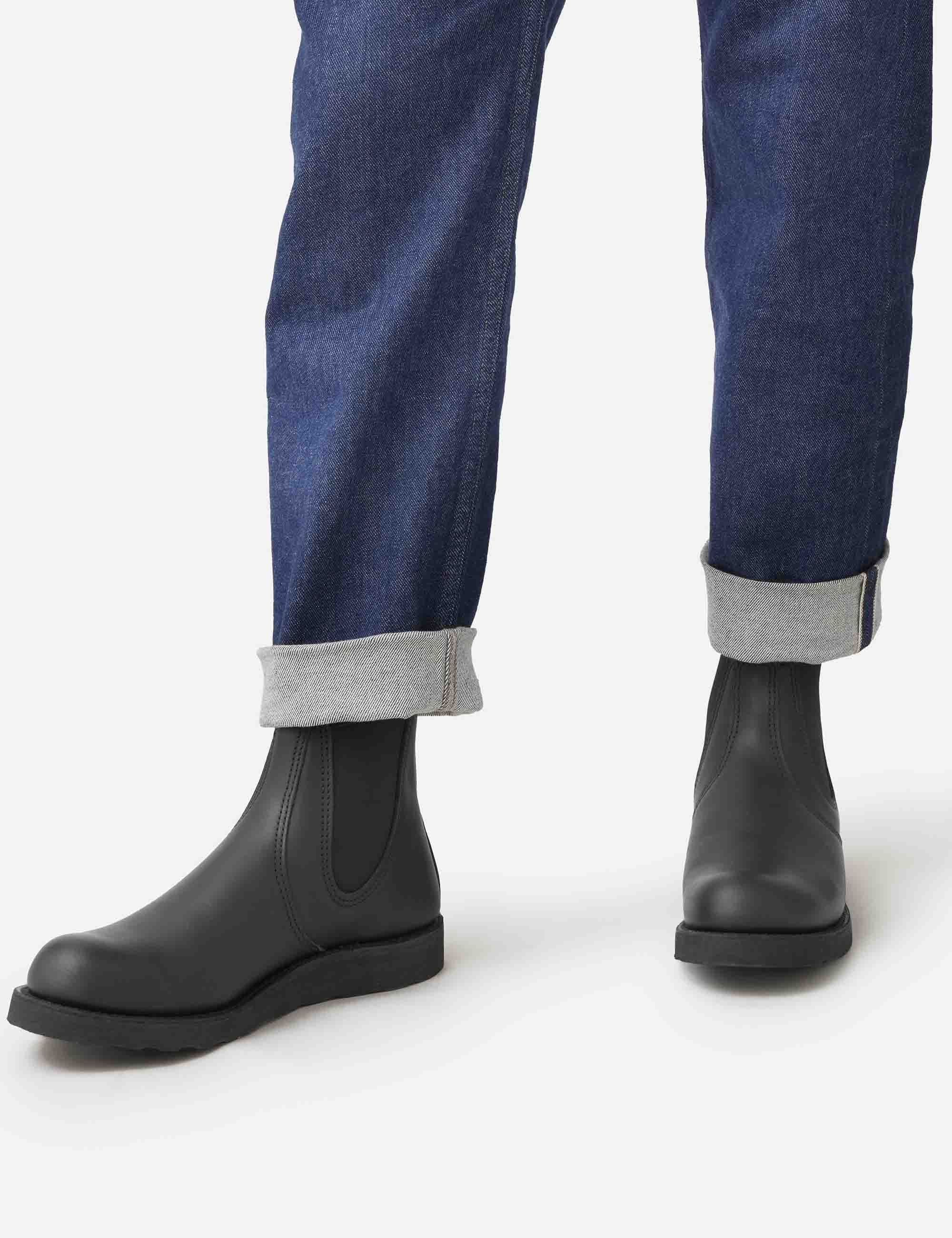 3194 Heritage Classic Chelsea Boot - Black Harness Leather - Image 2