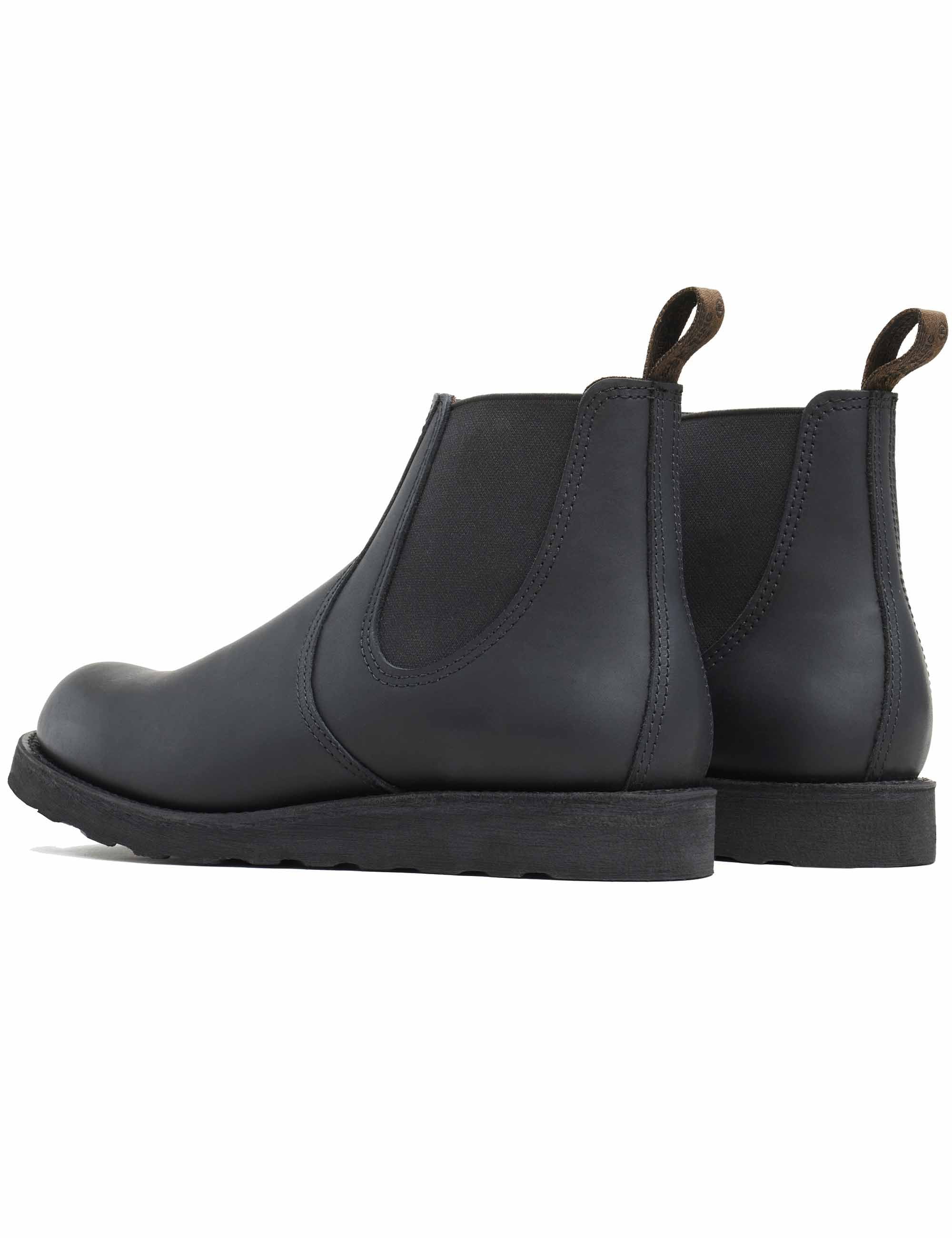 3194 Heritage Classic Chelsea Boot - Black Harness Leather - Image 4