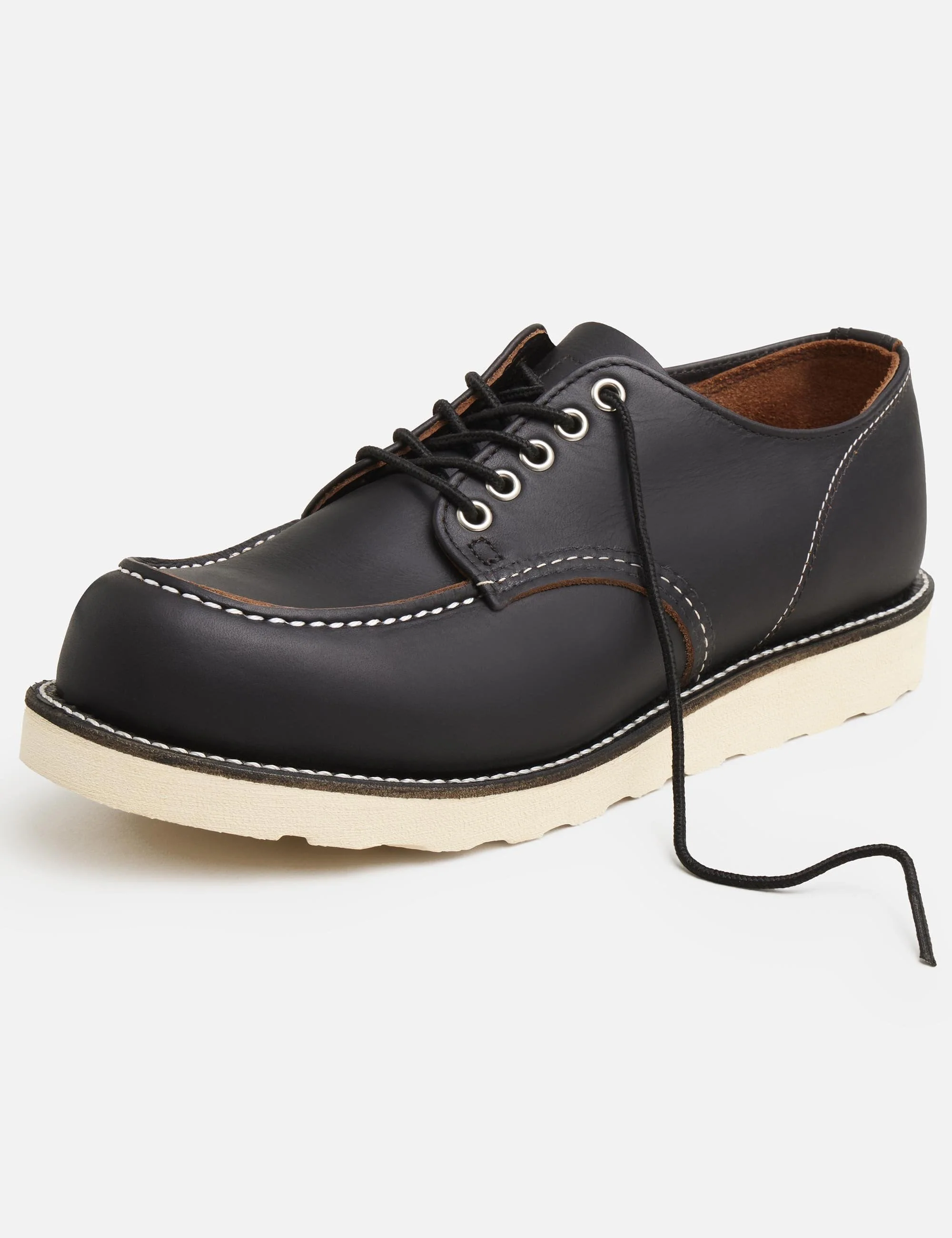 8090 Heritage Work Classic Oxford Shoe - Black Prairie Leather - Image 4