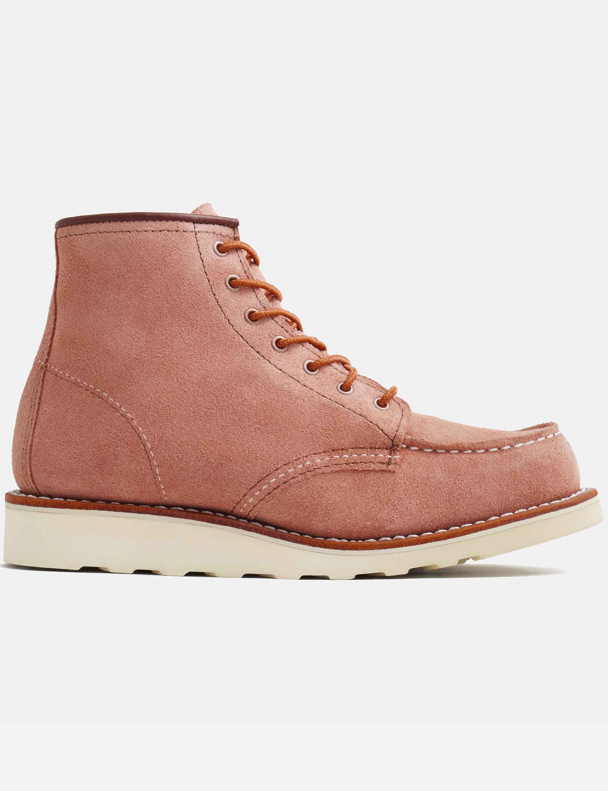 8208 Heritage 6" Moc Toe Boot - Dusty Rose Abilene Leather - Image 3