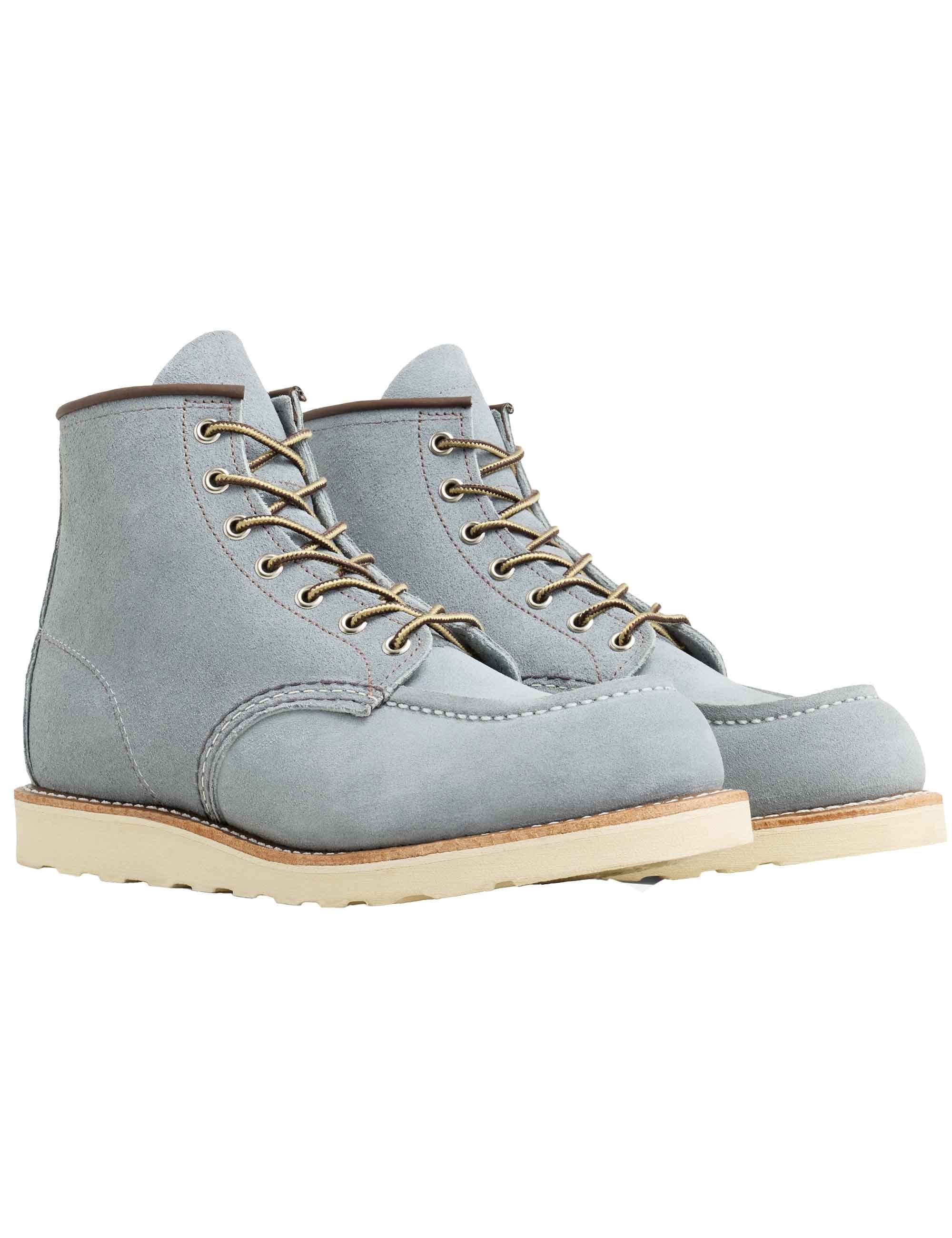 8880 Heritage 6" Moc Toe Boot - Dusty Blue Abilene Leather