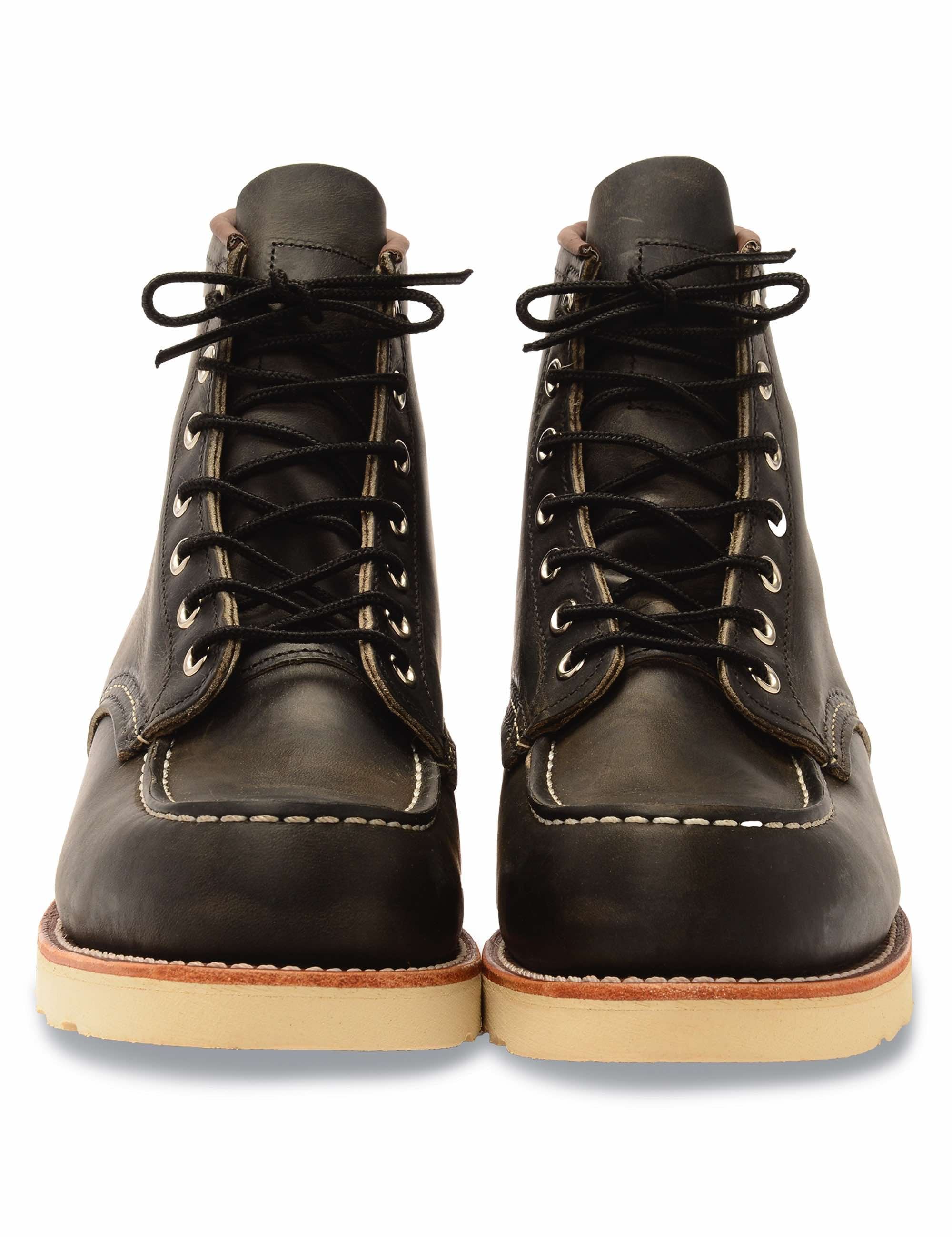 8890 Heritage 6" Moc Toe Boot - Charcoal Rough & Tough Leather - Image 4