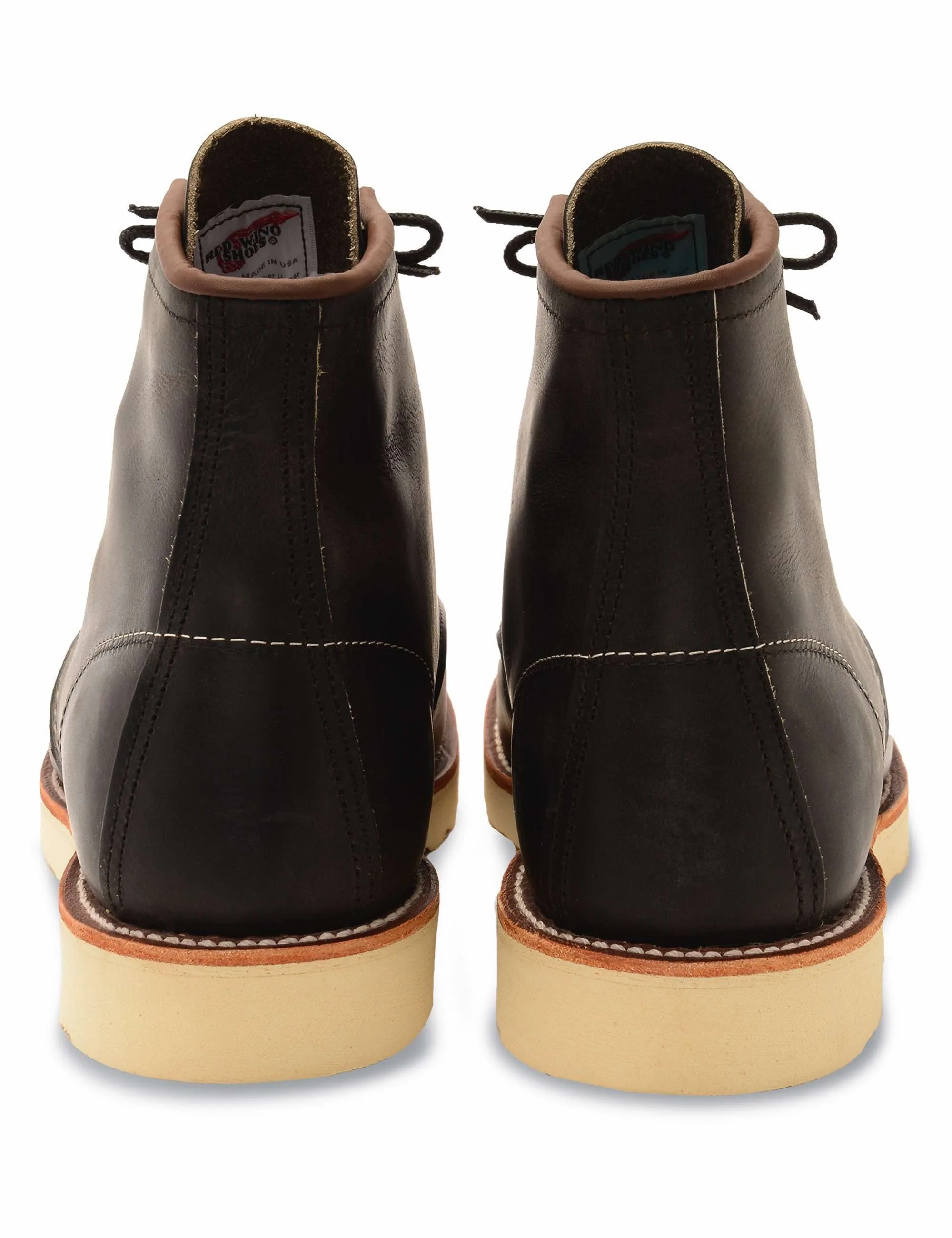 8890 Heritage 6" Moc Toe Boot - Charcoal Rough & Tough Leather - Image 5