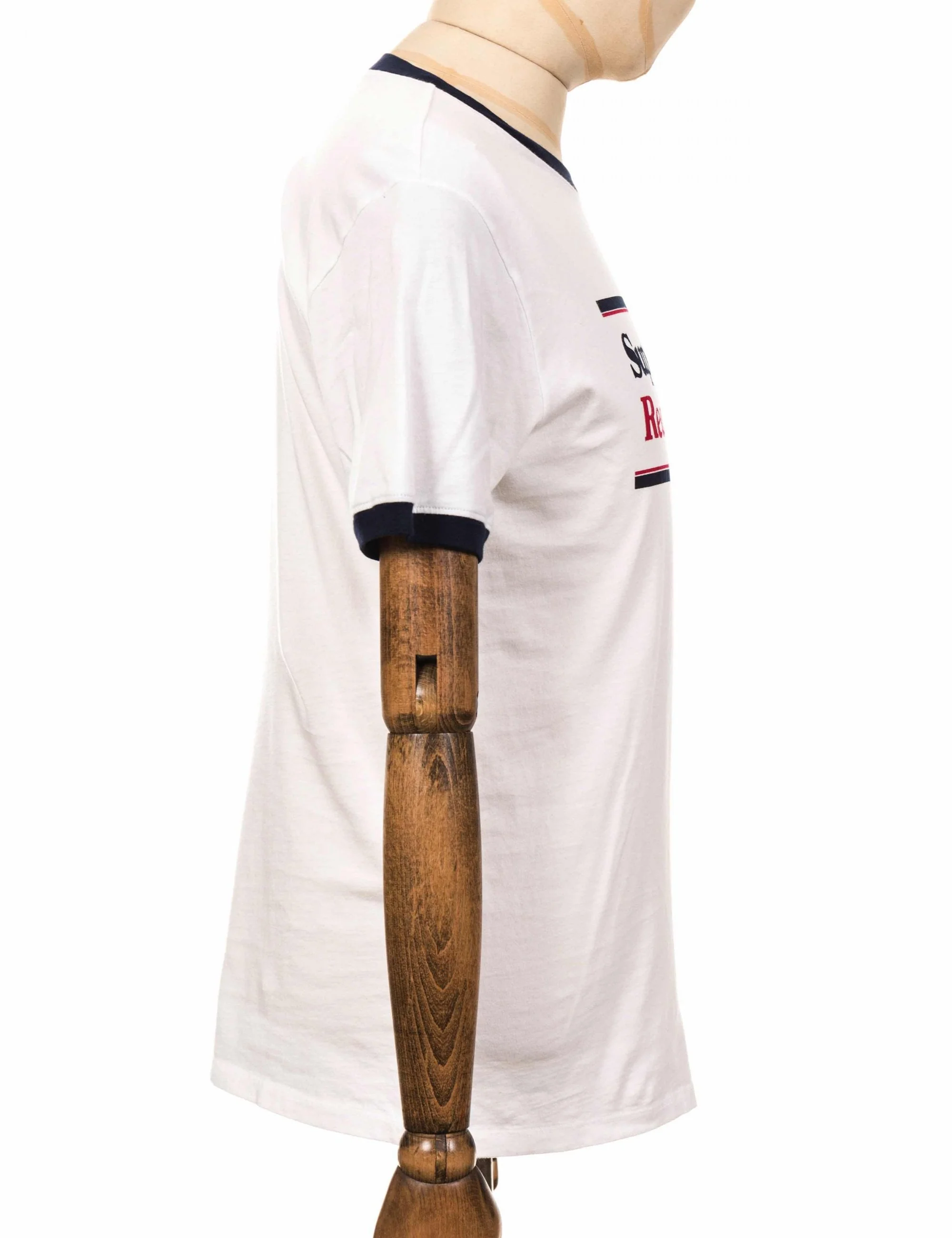 95079 Supersole Ringer T-Shirt - White/Blue - Image 5