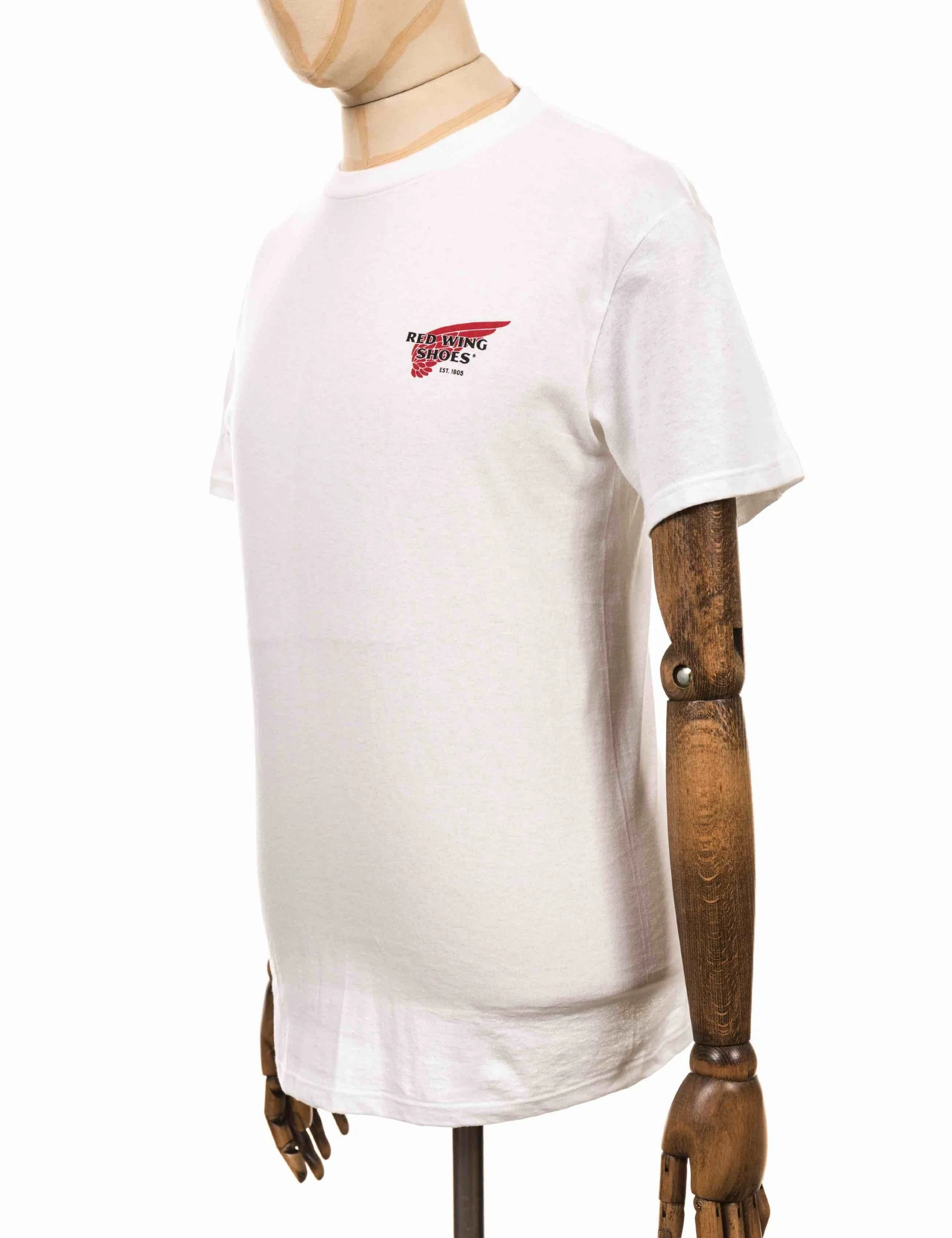 95080 Vintage Logo T-Shirt - White - Image 4