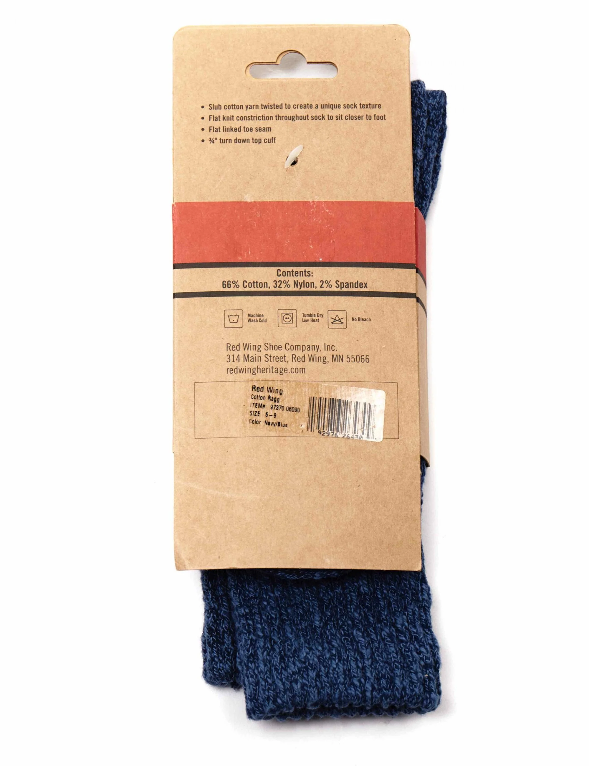 97370 Cotton Ragg Over Dyed Tonal Sock - Navy/Blue - Image 4