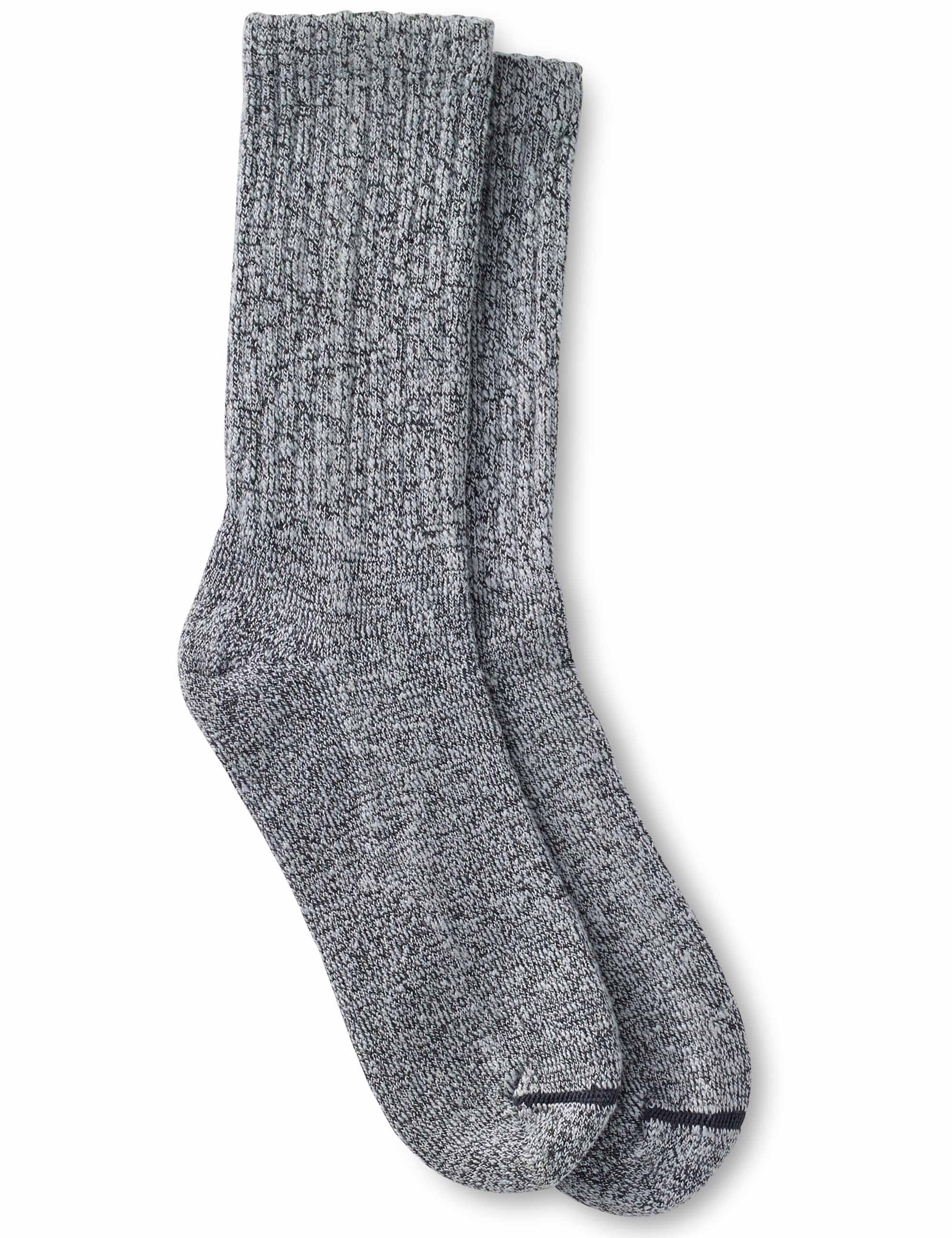 97373 Women's Cotton Ragg Over Dyed Tonal Sock - Black/Gray