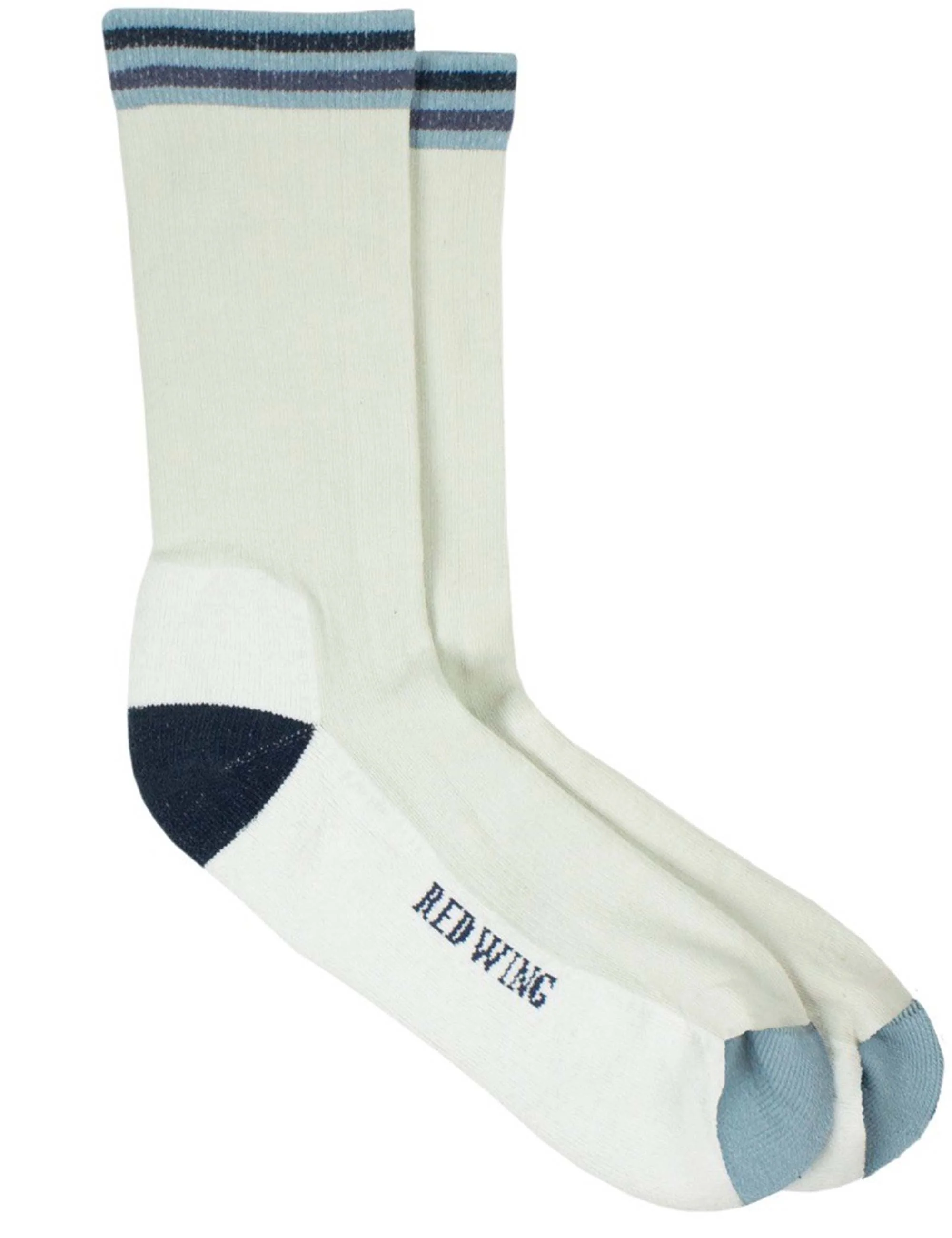 97667 Vintage Stripe Socks - Cream/Navy/Sky Blue