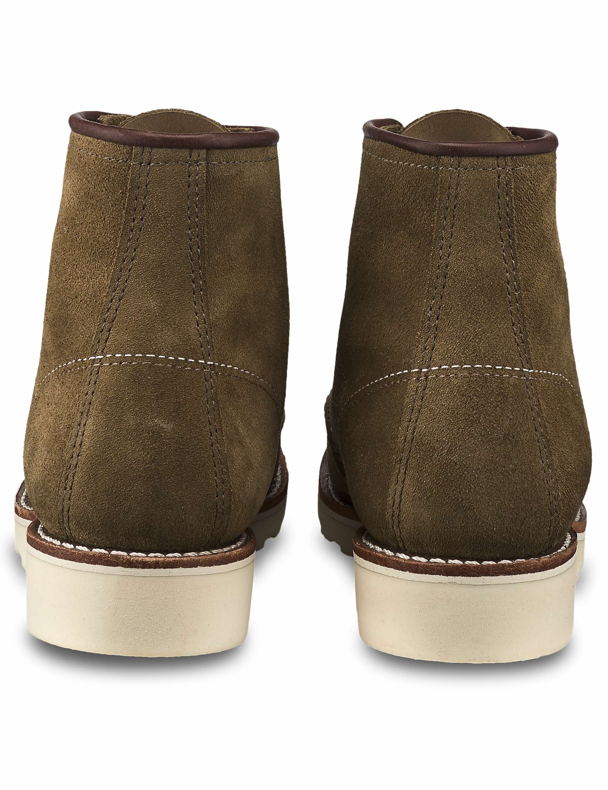 Women's 3377 Heritage 6" Moc Toe Boot - Olive Mohave Leather - Image 5