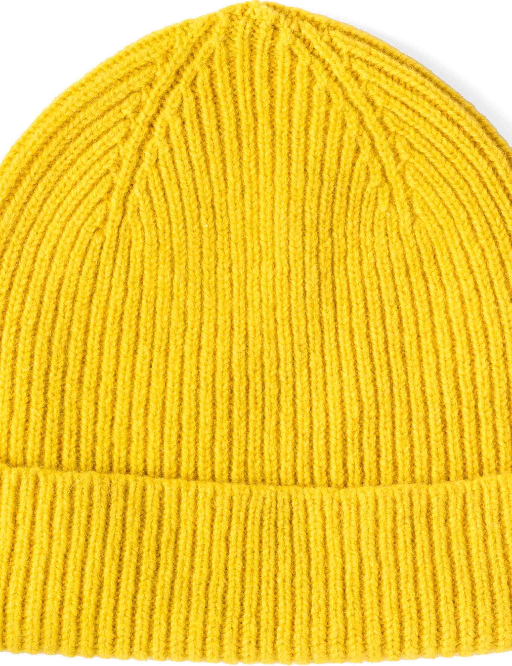 Clyde Lambswool Wool Beanie Hat - Piccalilli - Image 2