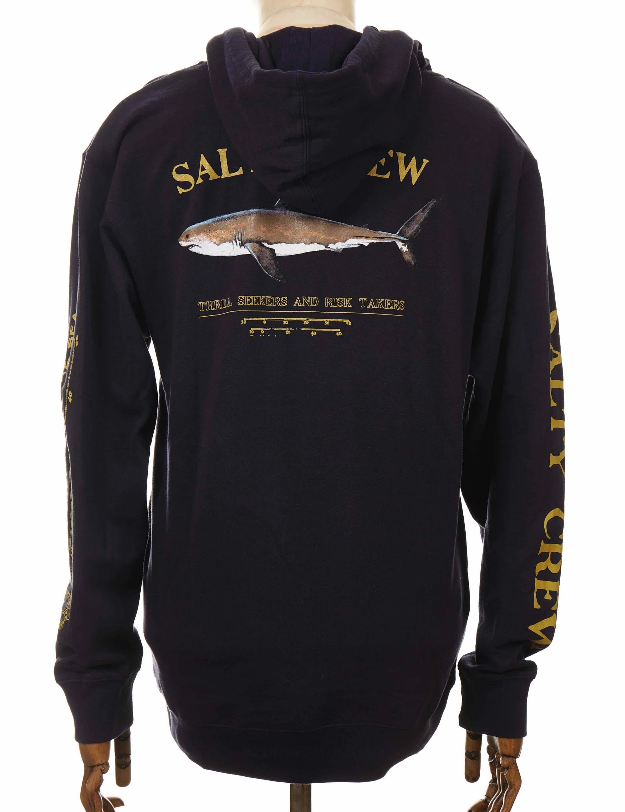 Bruce Hooded Sweat - Navy - Image 2