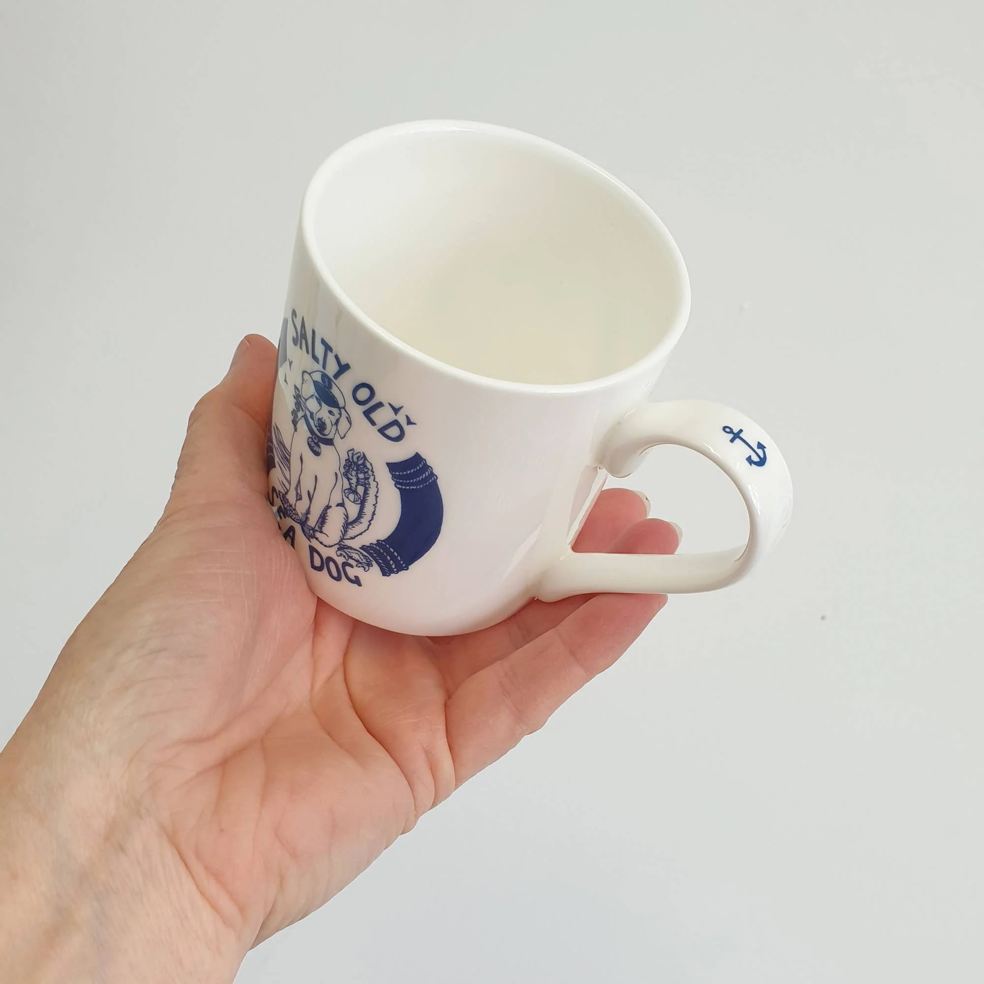 Salty Old Sea Dog Hand Decorated Bone China Mug - Image 4