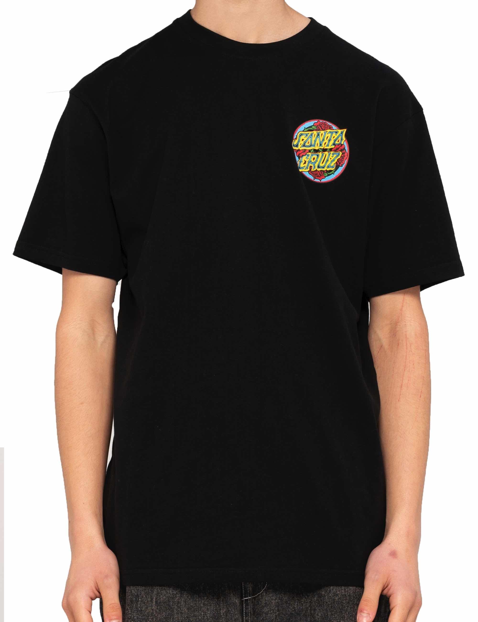 Dressen Roses Dot T-Shirt - Black - Image 3