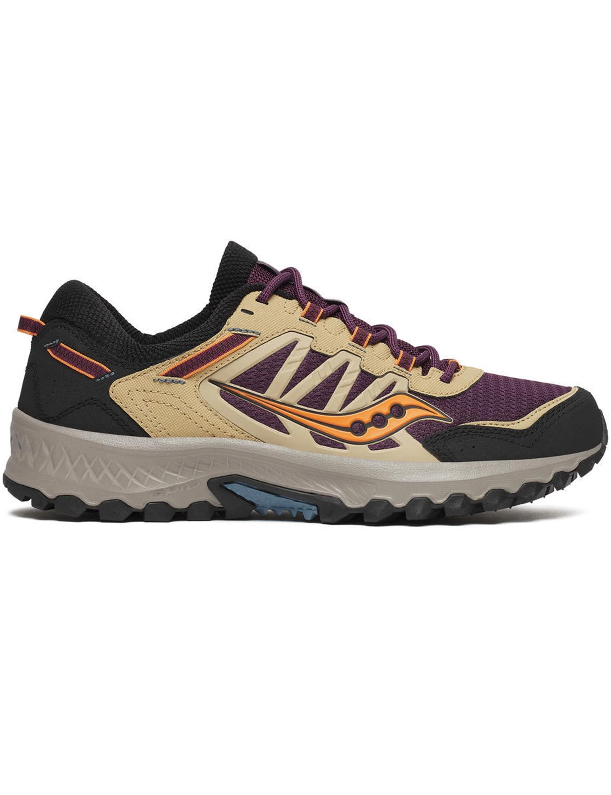 Grid Peak Shoe Shoe - Purple/Orange