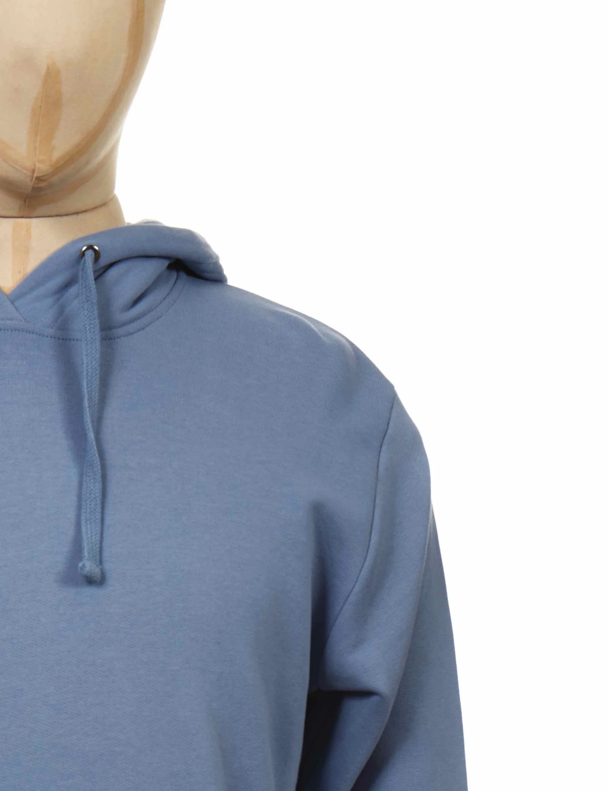 Ellerton Organic Hooded Sweat - Faded Denim - Image 3