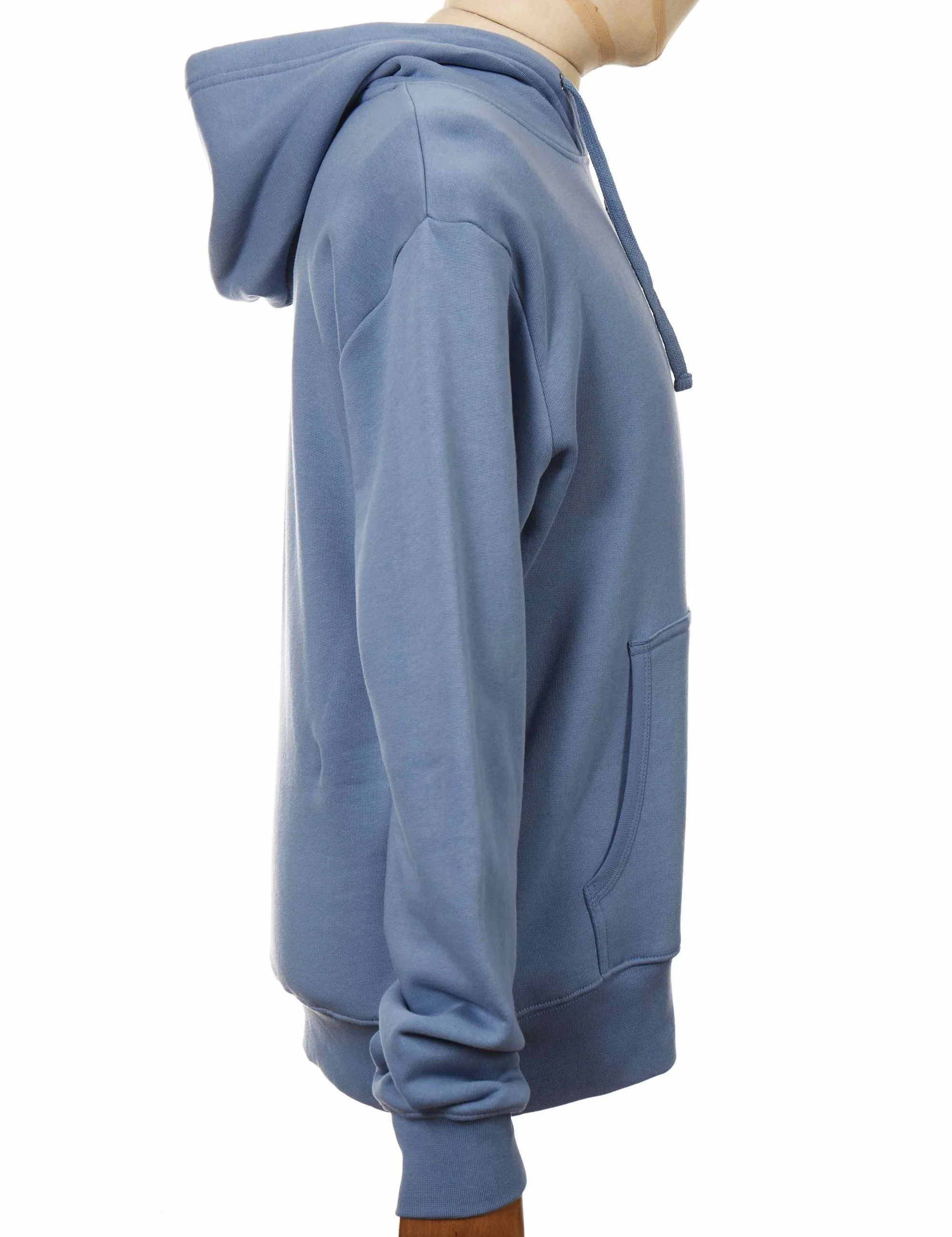 Ellerton Organic Hooded Sweat - Faded Denim - Image 5