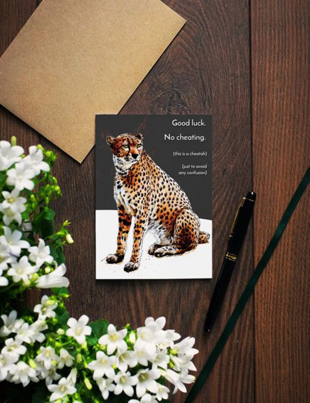 Cheating Cheatah Greeting Cards - Image 2