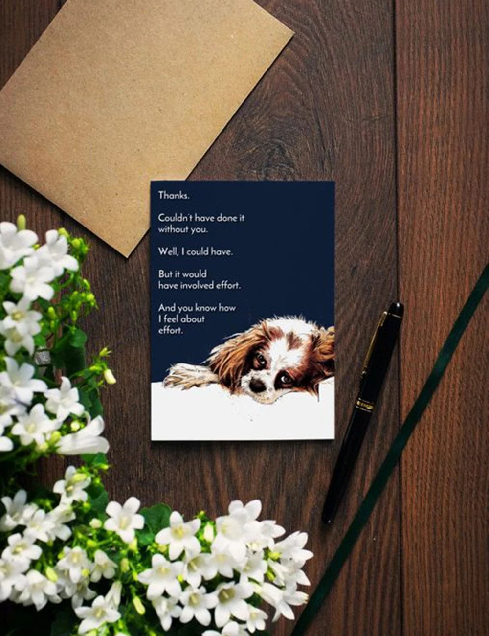 Thanks Dog Greetings Cards - Image 2