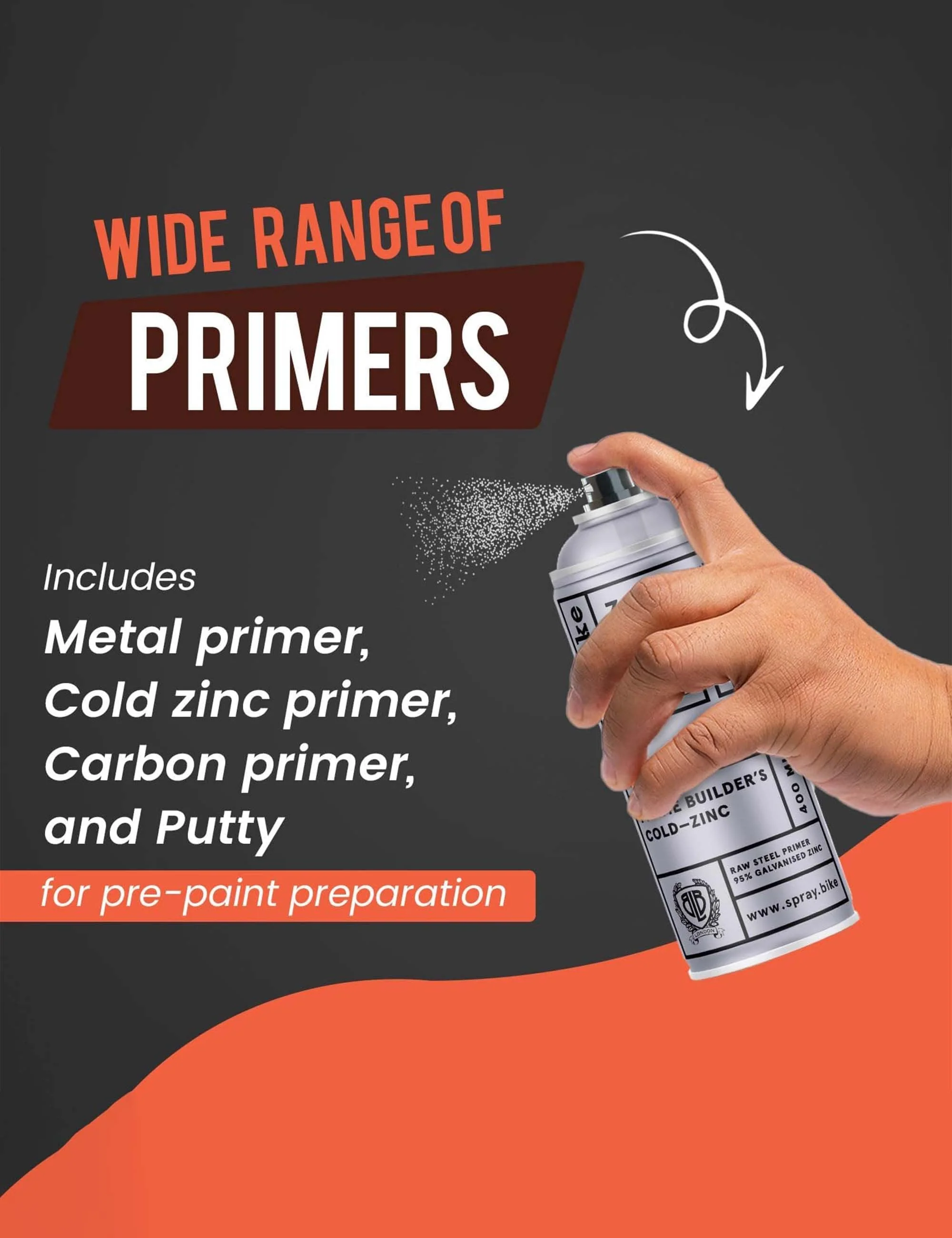 Spray Frame Builder's 400ml - Cold Zinc - Image 4