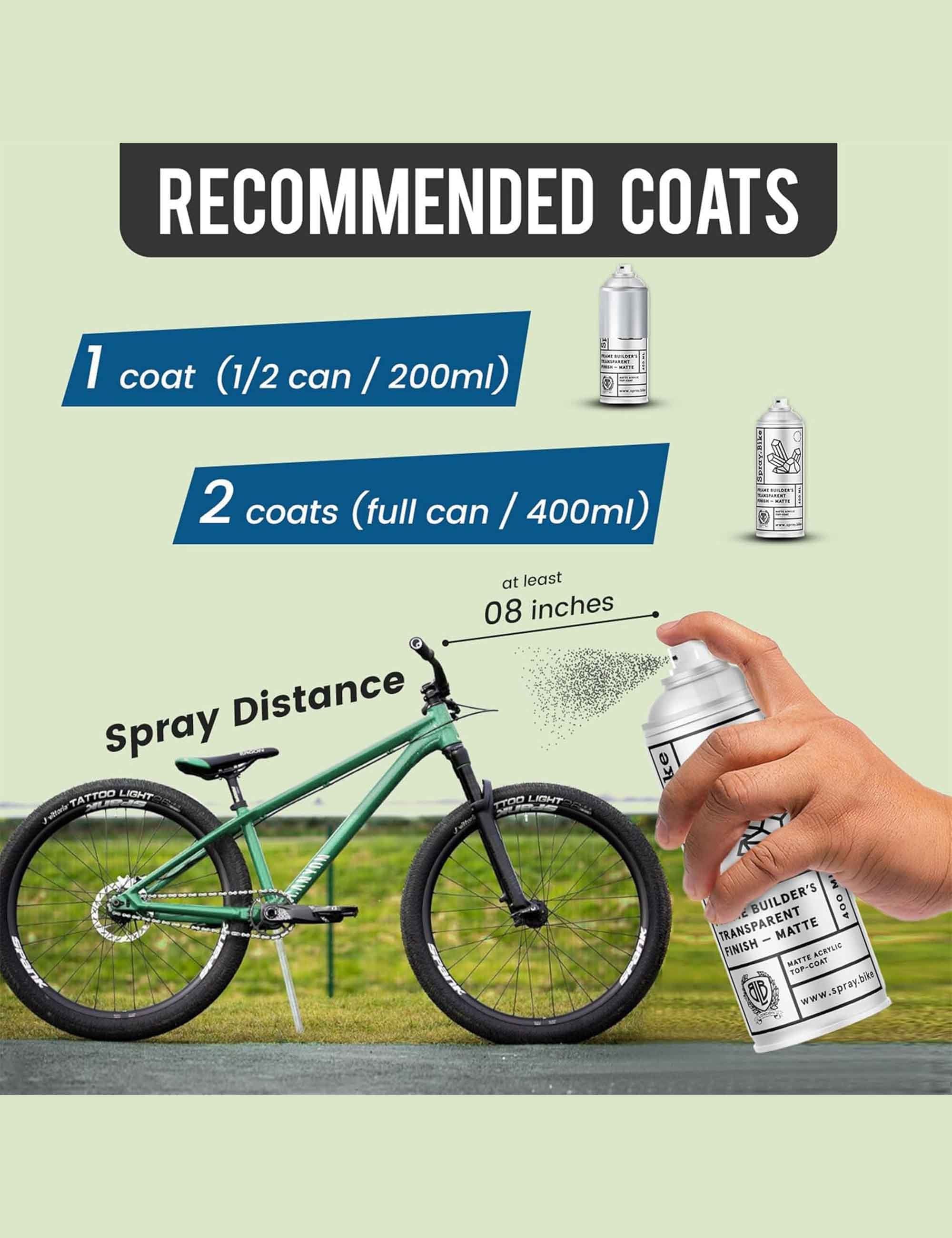 Spray Frame Builder's Transparent Finish 400ml - Satin/Gloss - Image 2