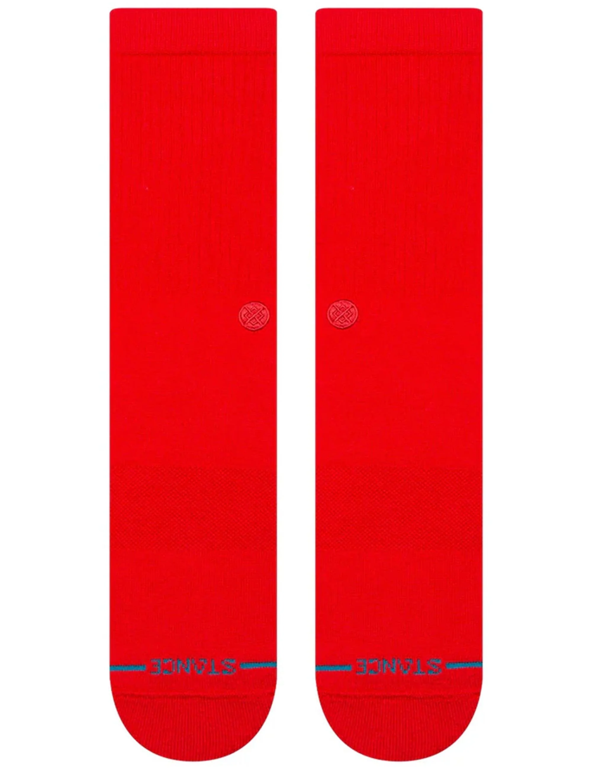 Icon Crew Socks - Red - Image 2
