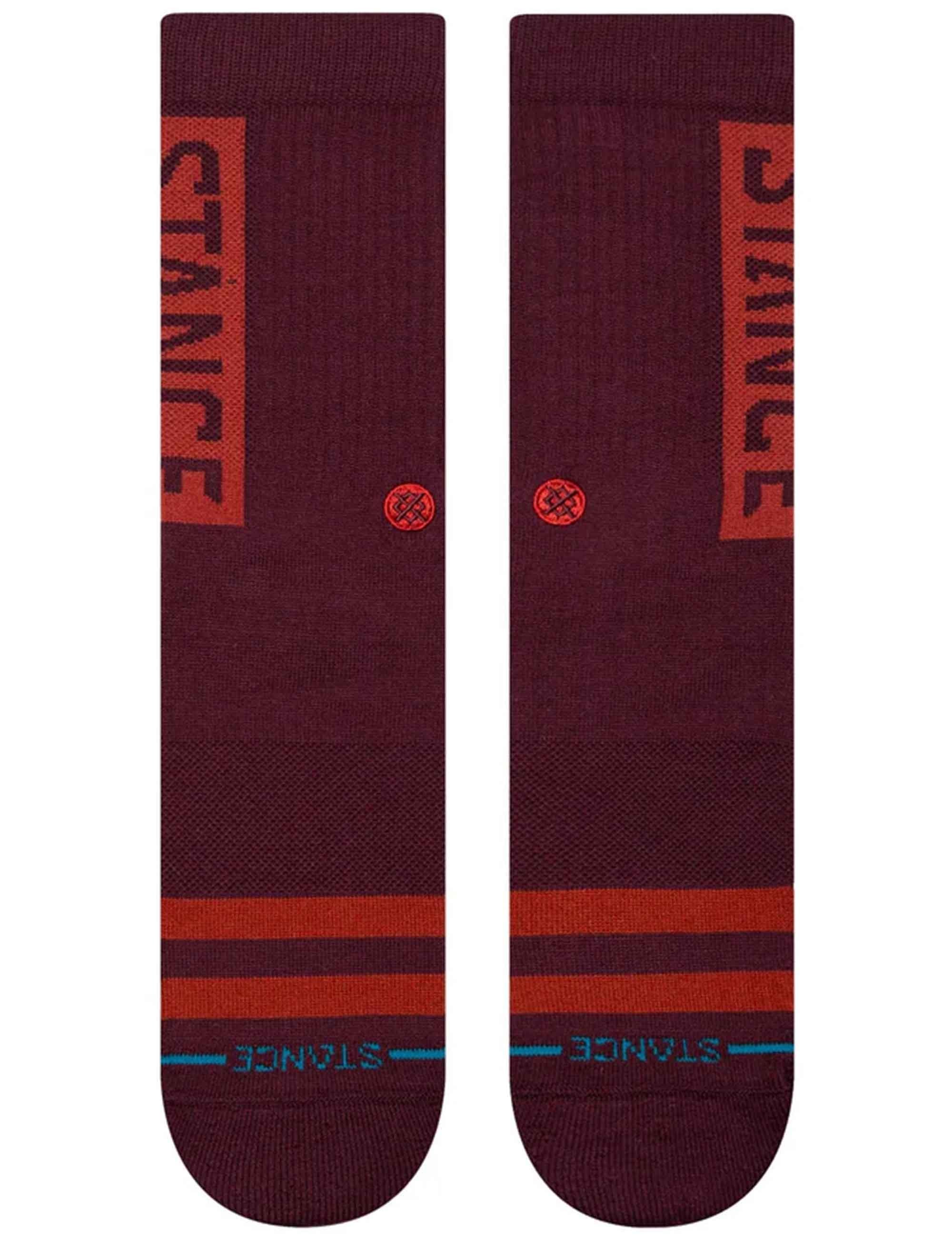OG Crew Socks - Wine - Image 2
