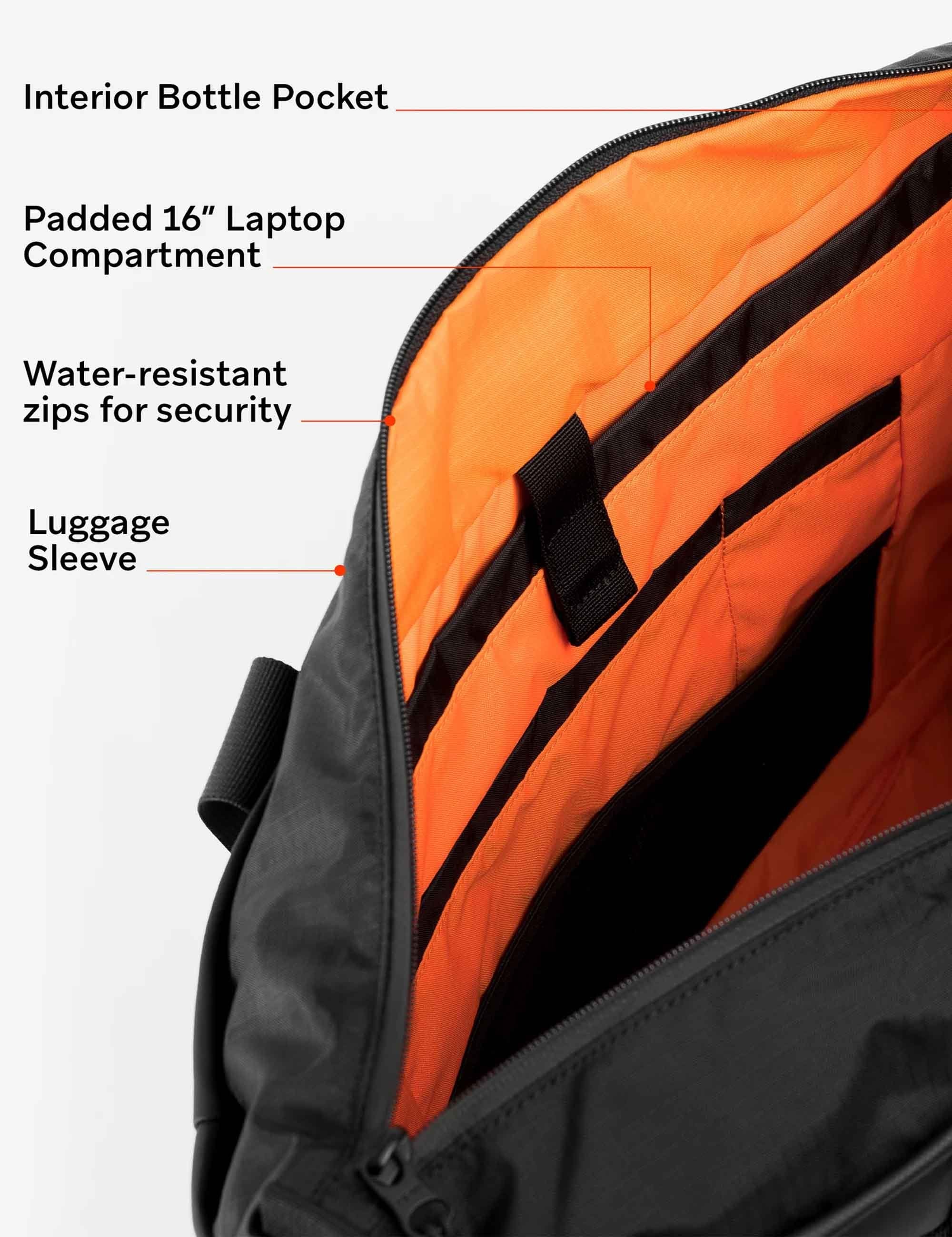 Laptop Tote Bag 20L - All Black - Image 4