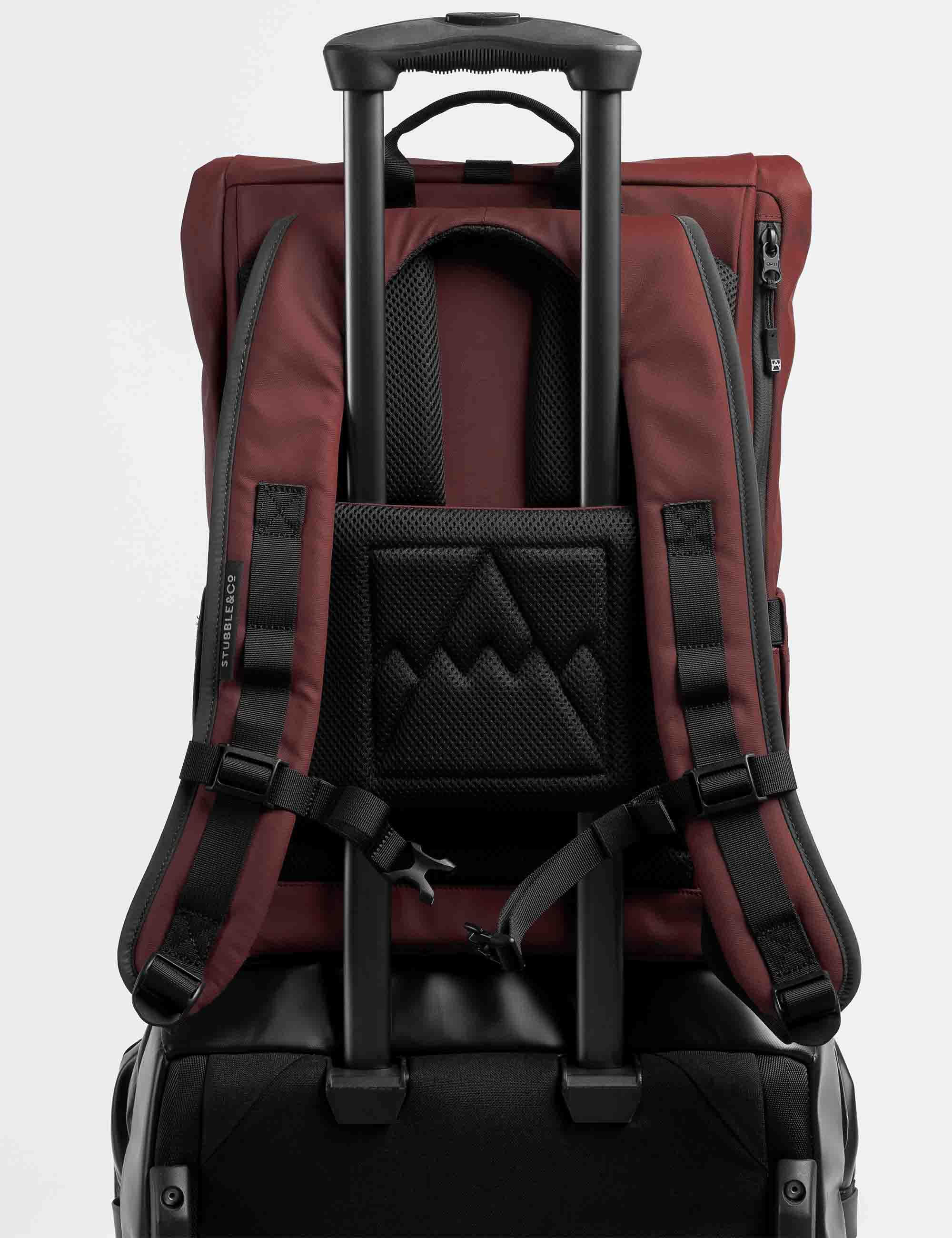 The Roll Top Backpack 15L - Garnet Red - Image 4
