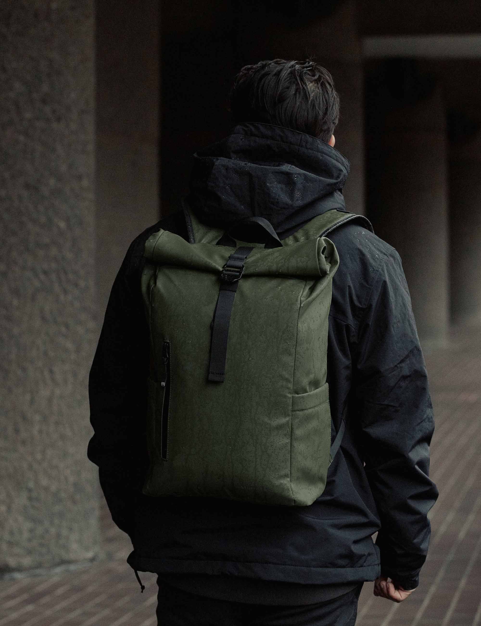 The Roll Top Backpack 15L - Urban Green - Image 6