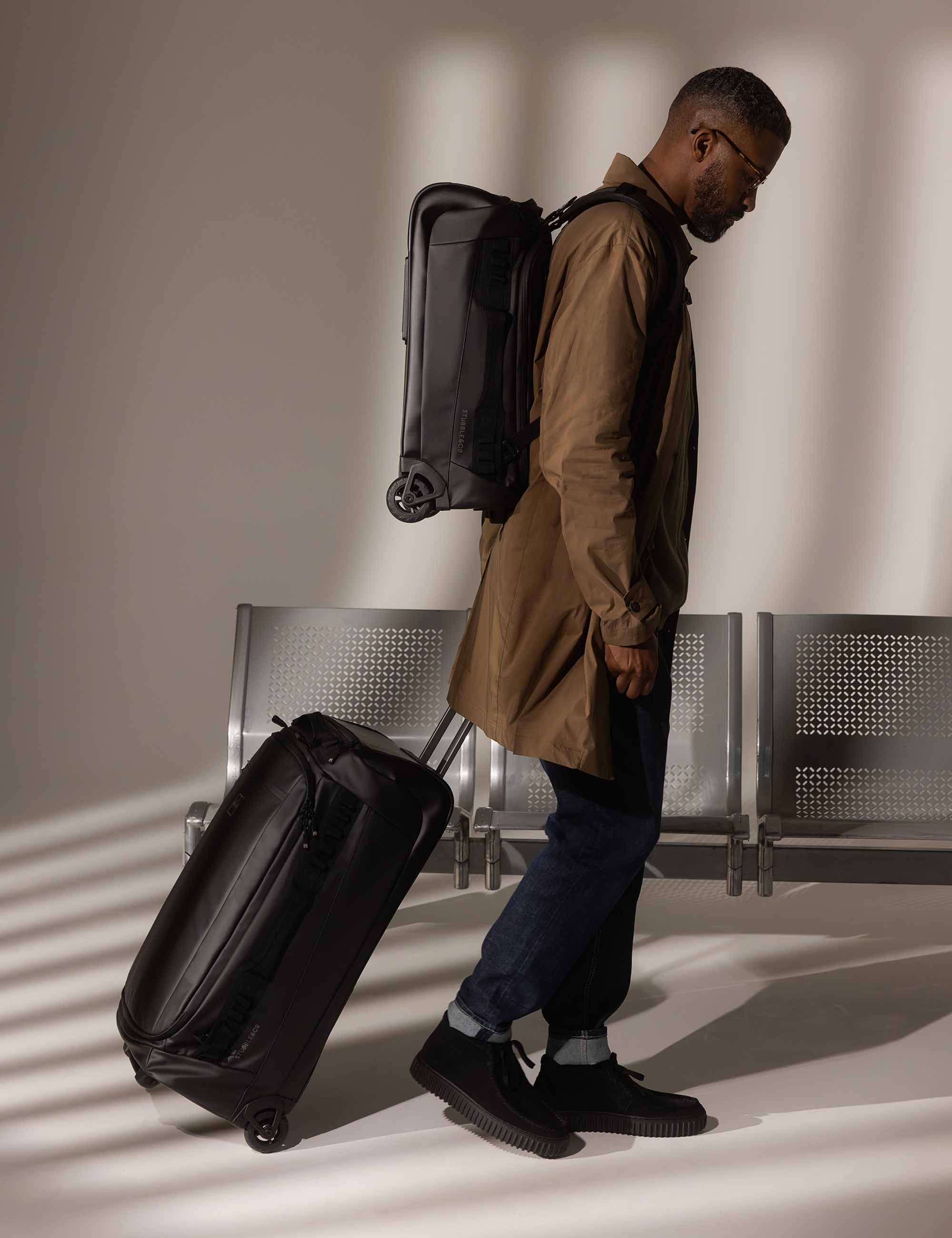 Wheeled Duffel Bag 80L - All Black - Image 2