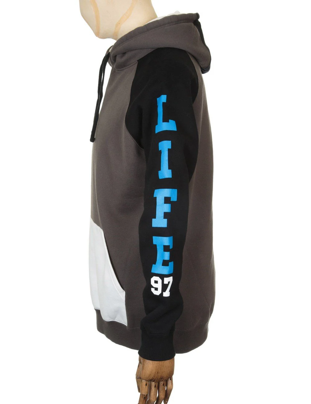 Climber Hooded Sweat - Charcoal/White - Image 4