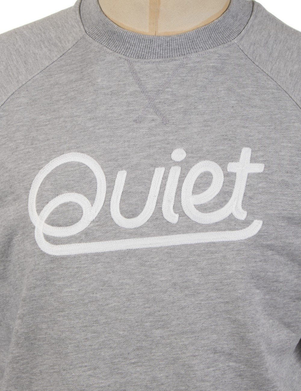 Script Chainstitch Sweatshirt - Heather Grey - Image 4
