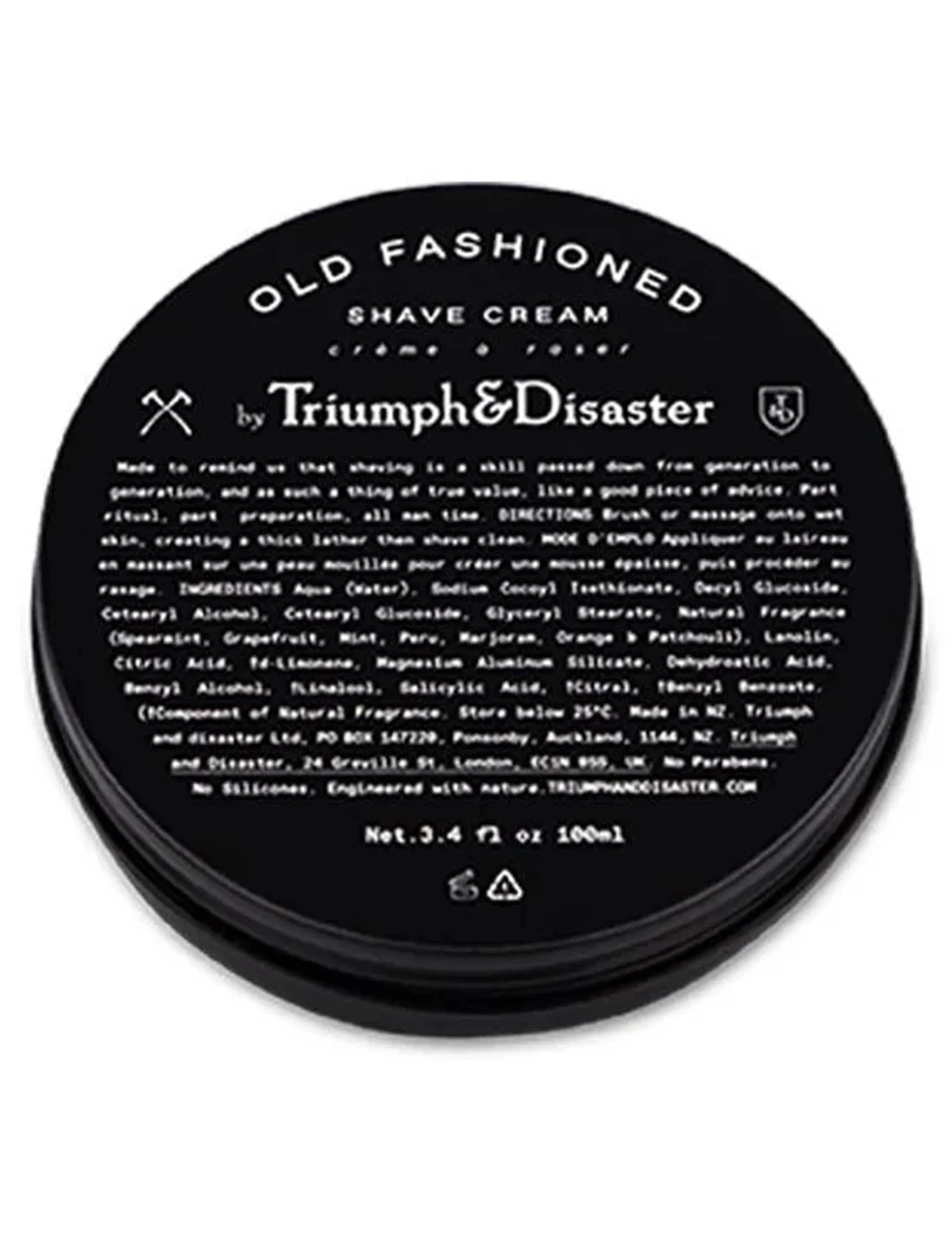 Old Fashioned Shave Cream Jar (100ml) - Image 4
