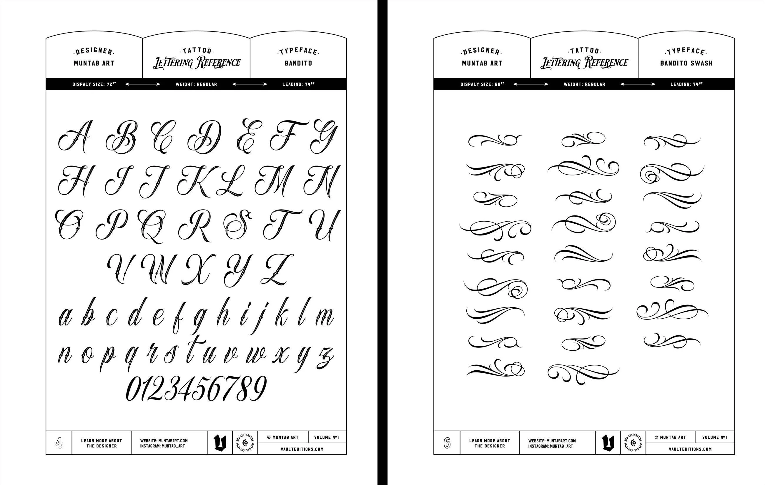 Tattoo Lettering Inspiration Reference Book by Kale James - Image 3