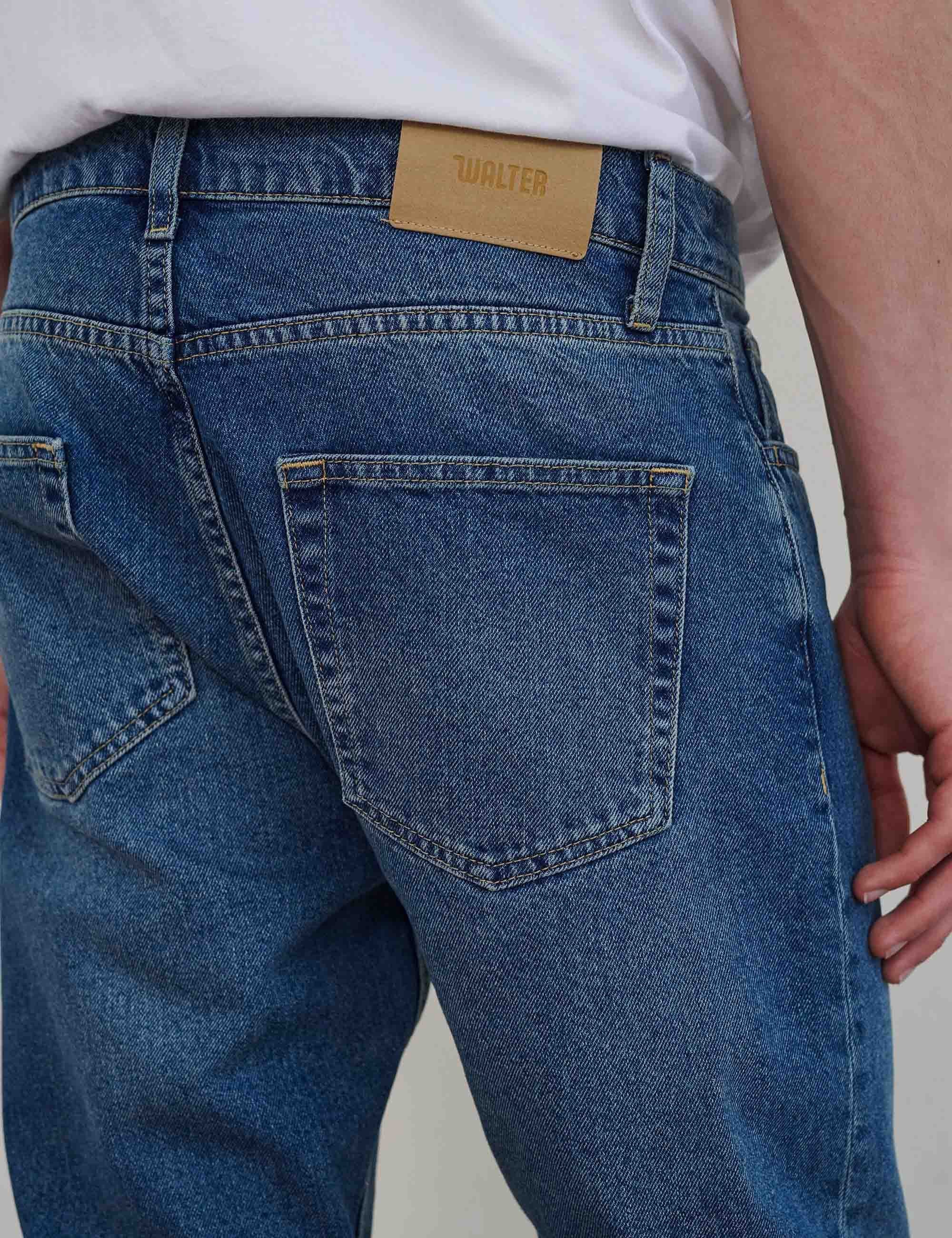 Dead Straight Fit Denim - Indigo Mid Wash - Image 3