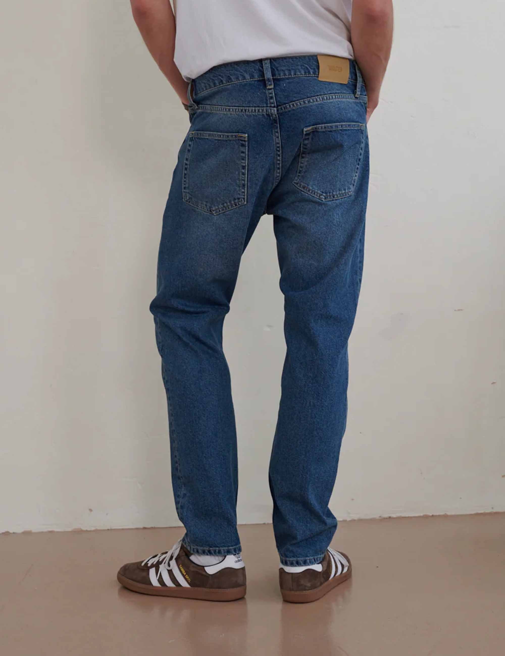 Dead Straight Fit Denim - Indigo Mid Wash - Image 4